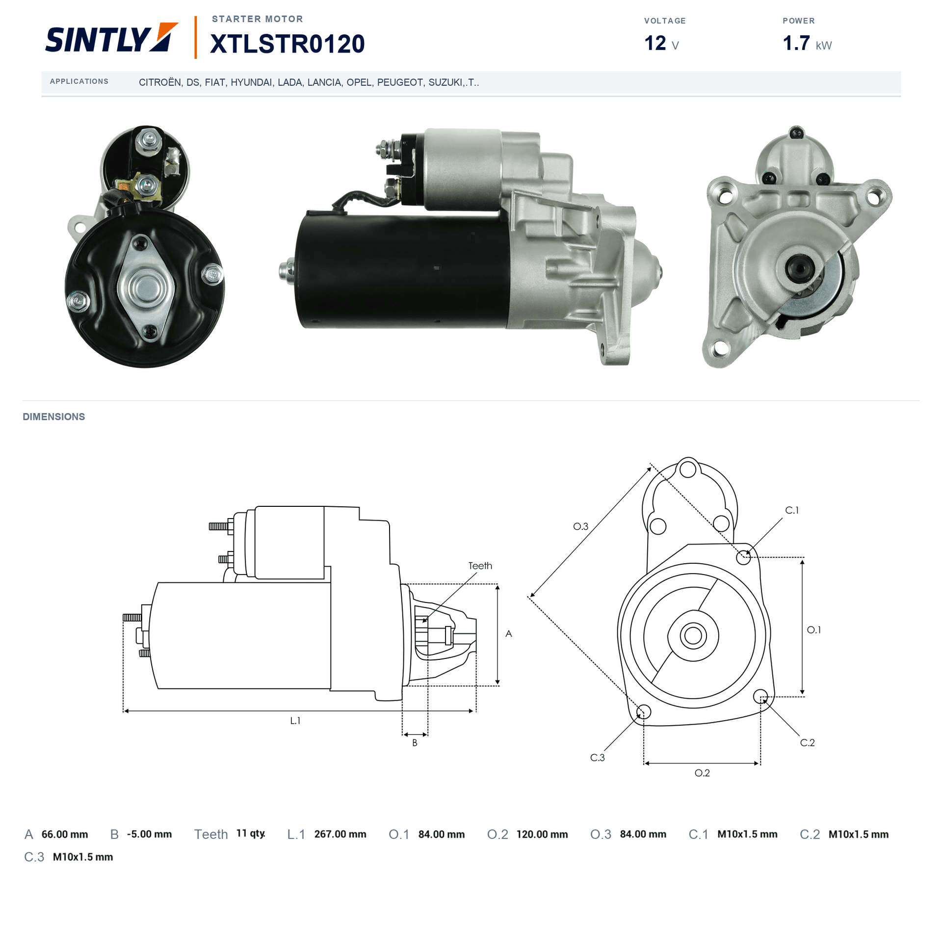 Starter XTLSTR0120