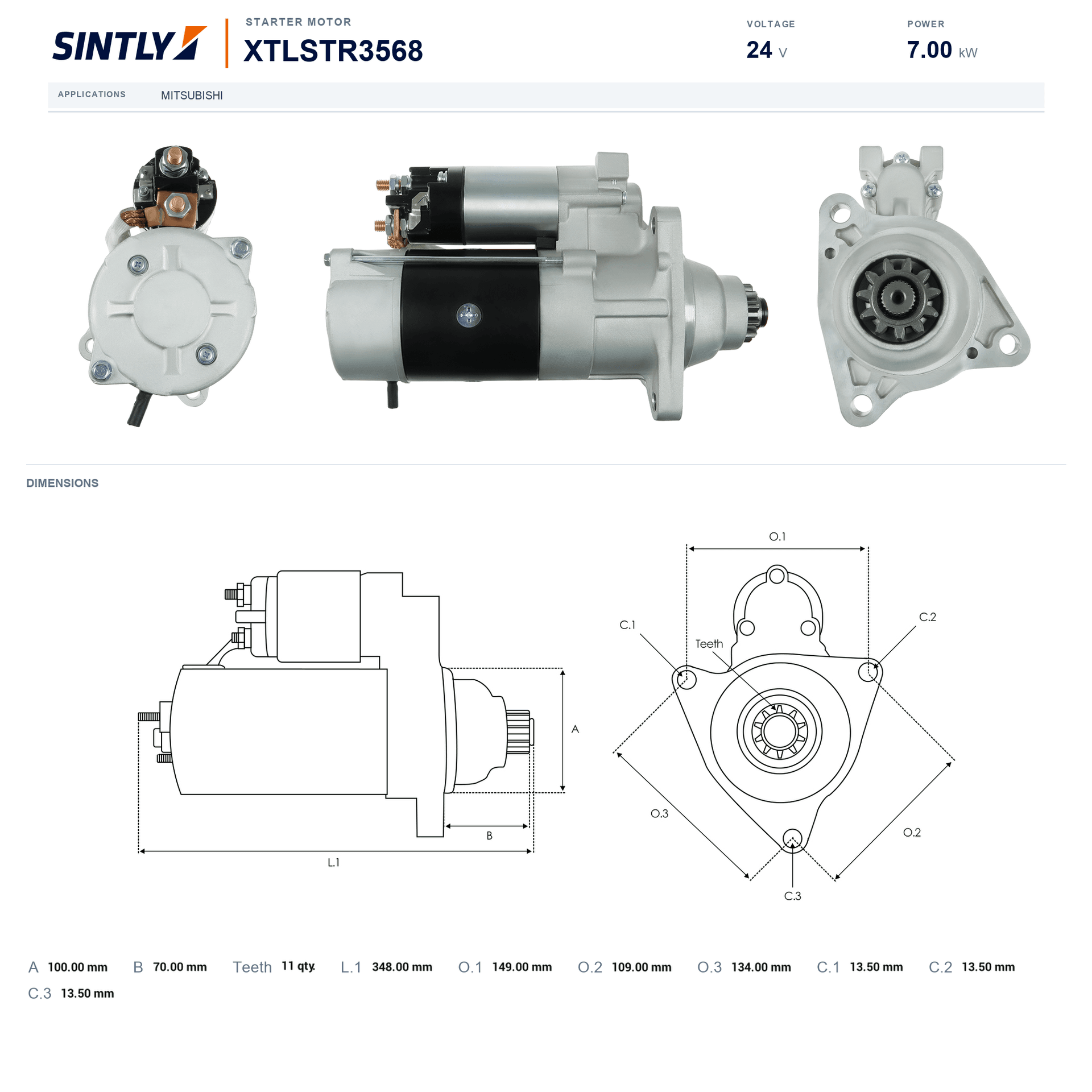 Starter XTLSTR3568