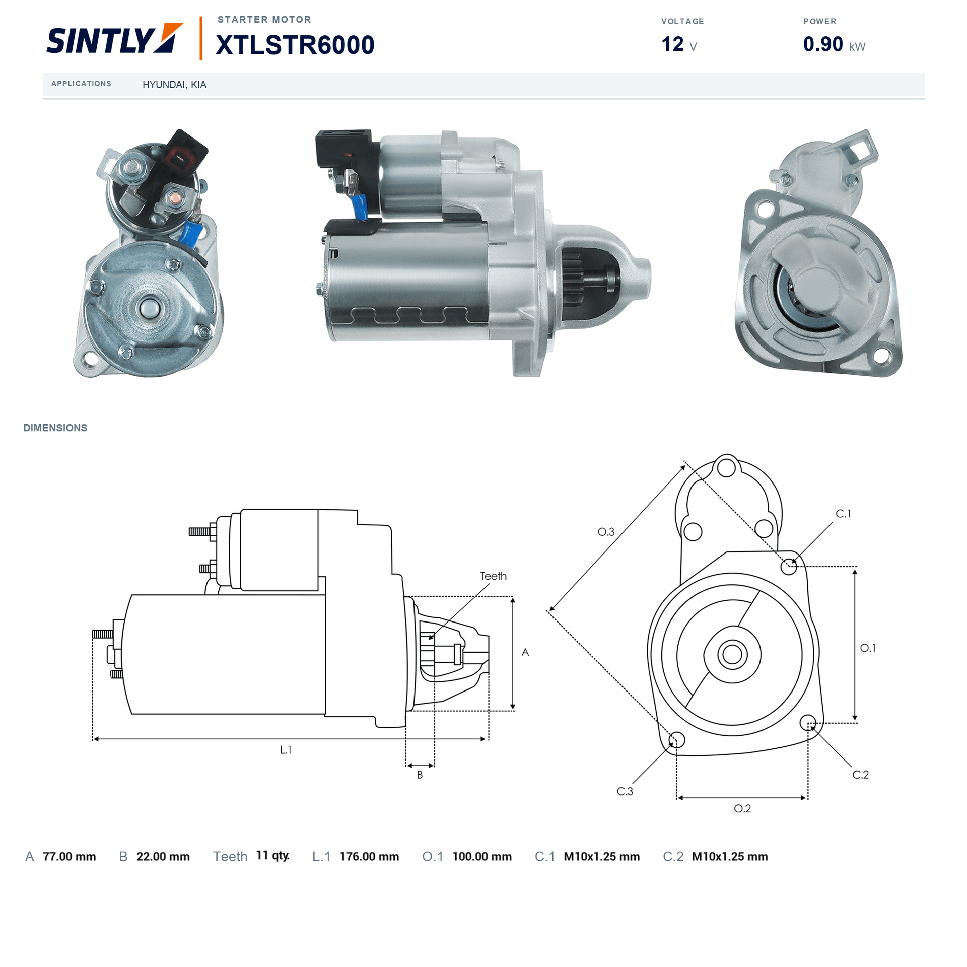 Starter XTLSTR6000