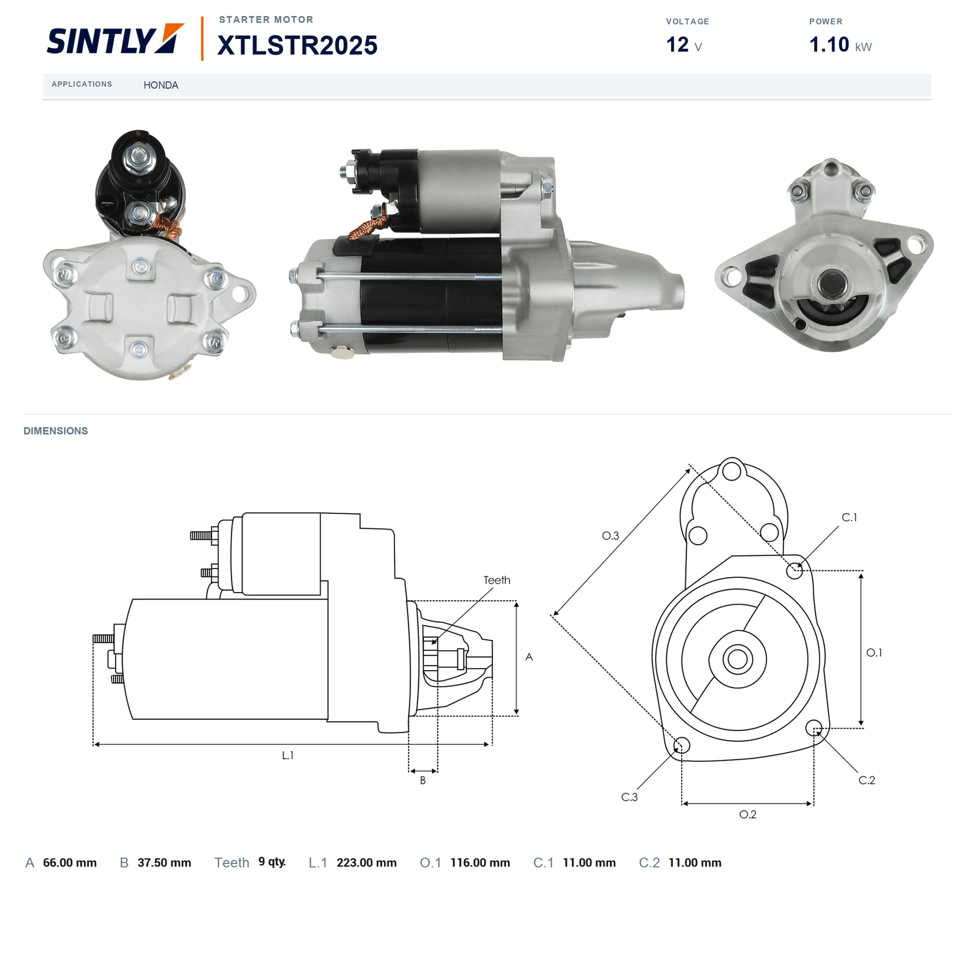 Starter XTLSTR2025