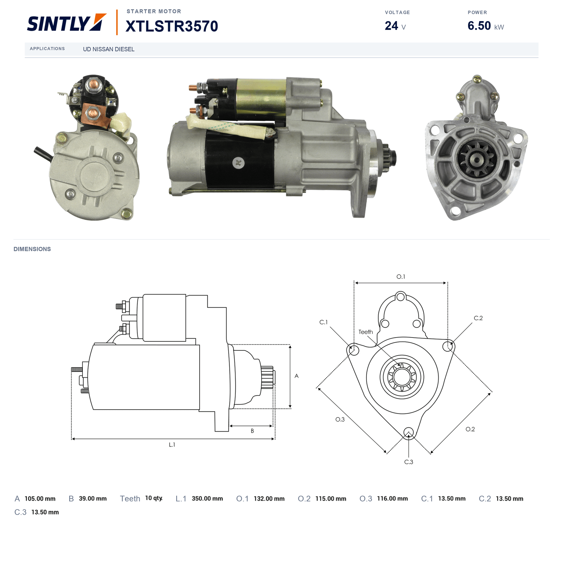 Starter XTLSTR3570
