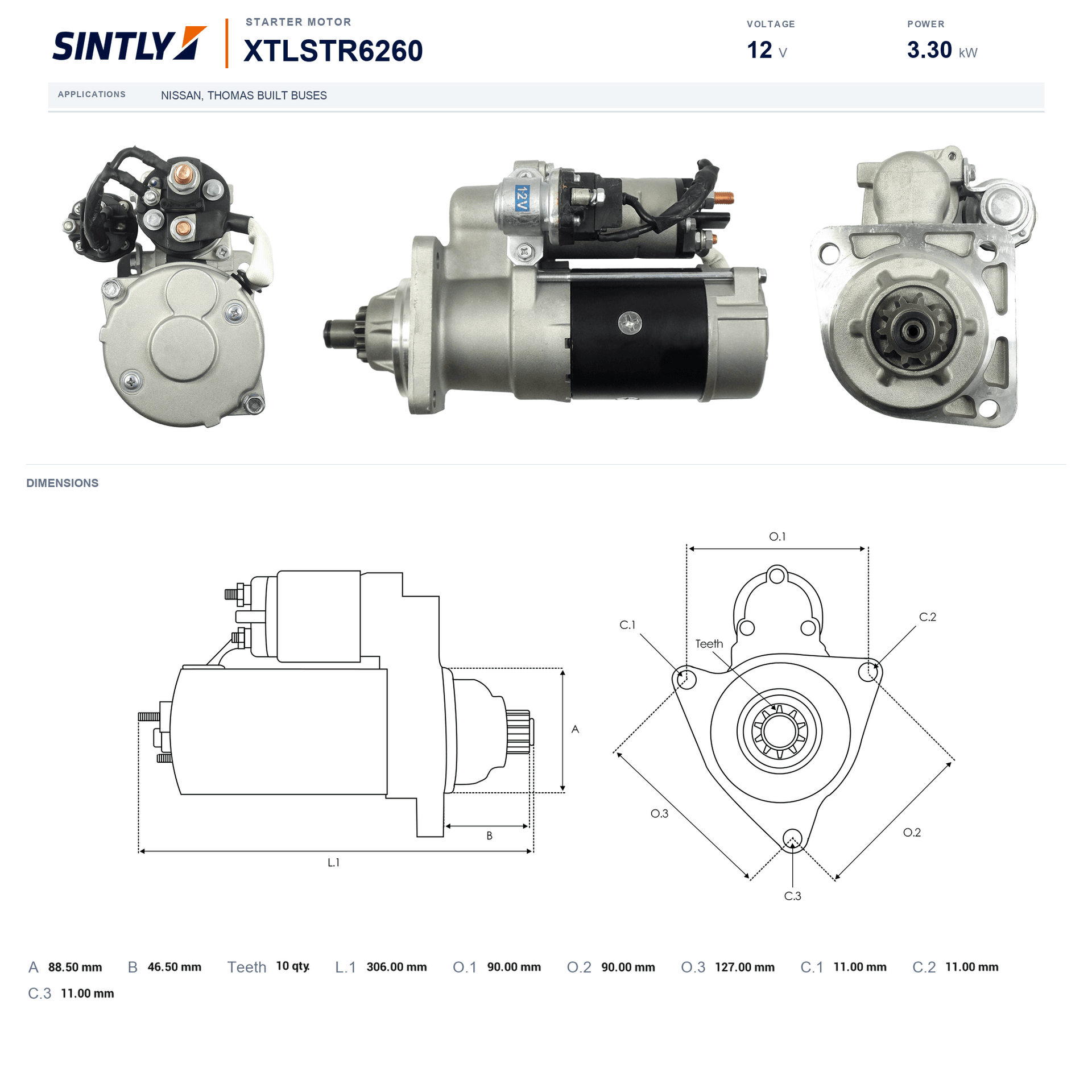 Starter XTLSTR6260