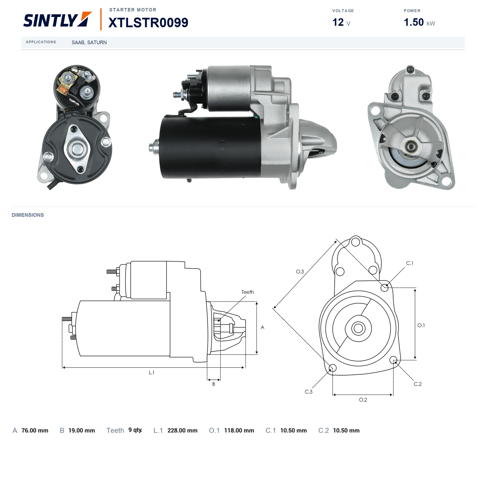 Starter XTLSTR0099