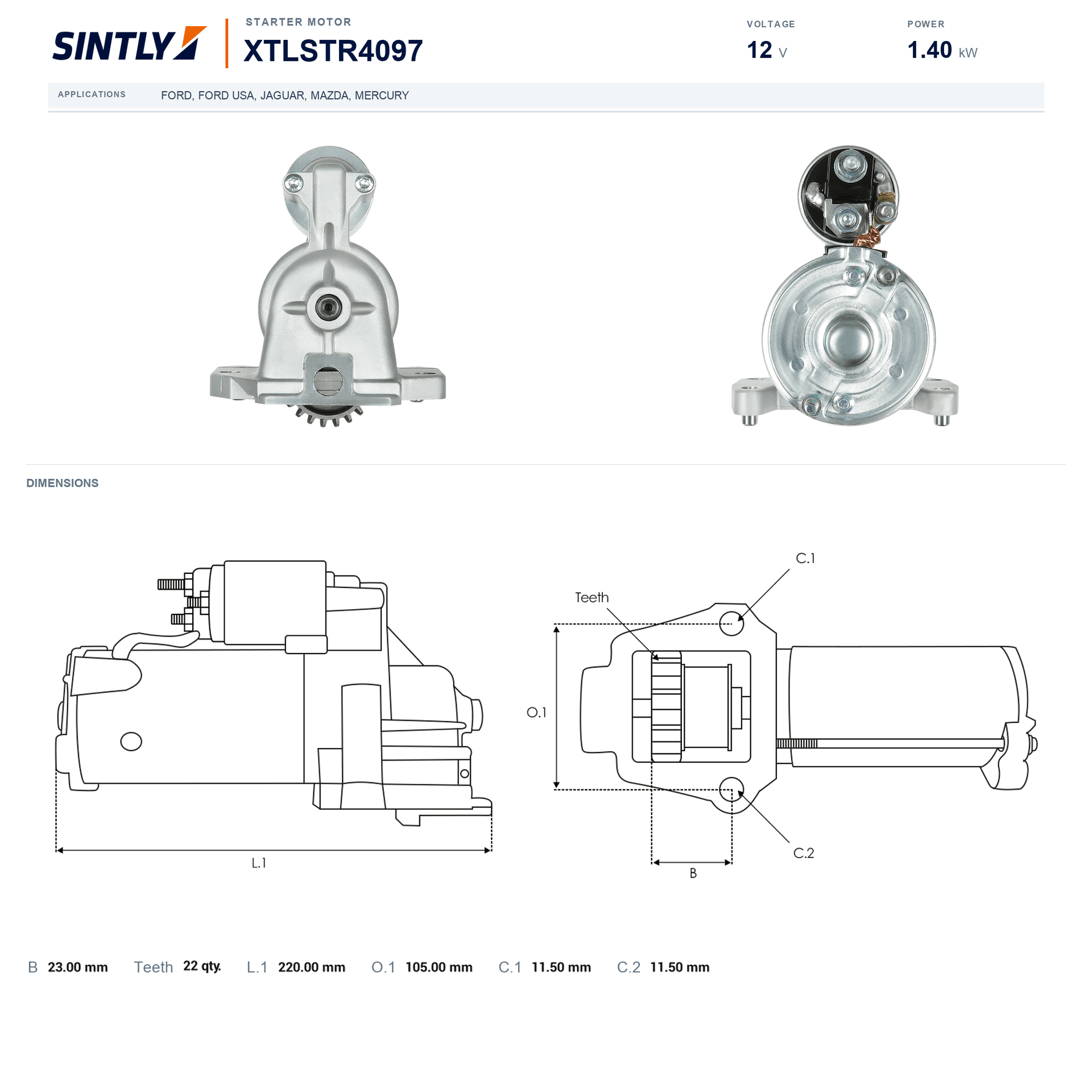 Starter XTLSTR4097