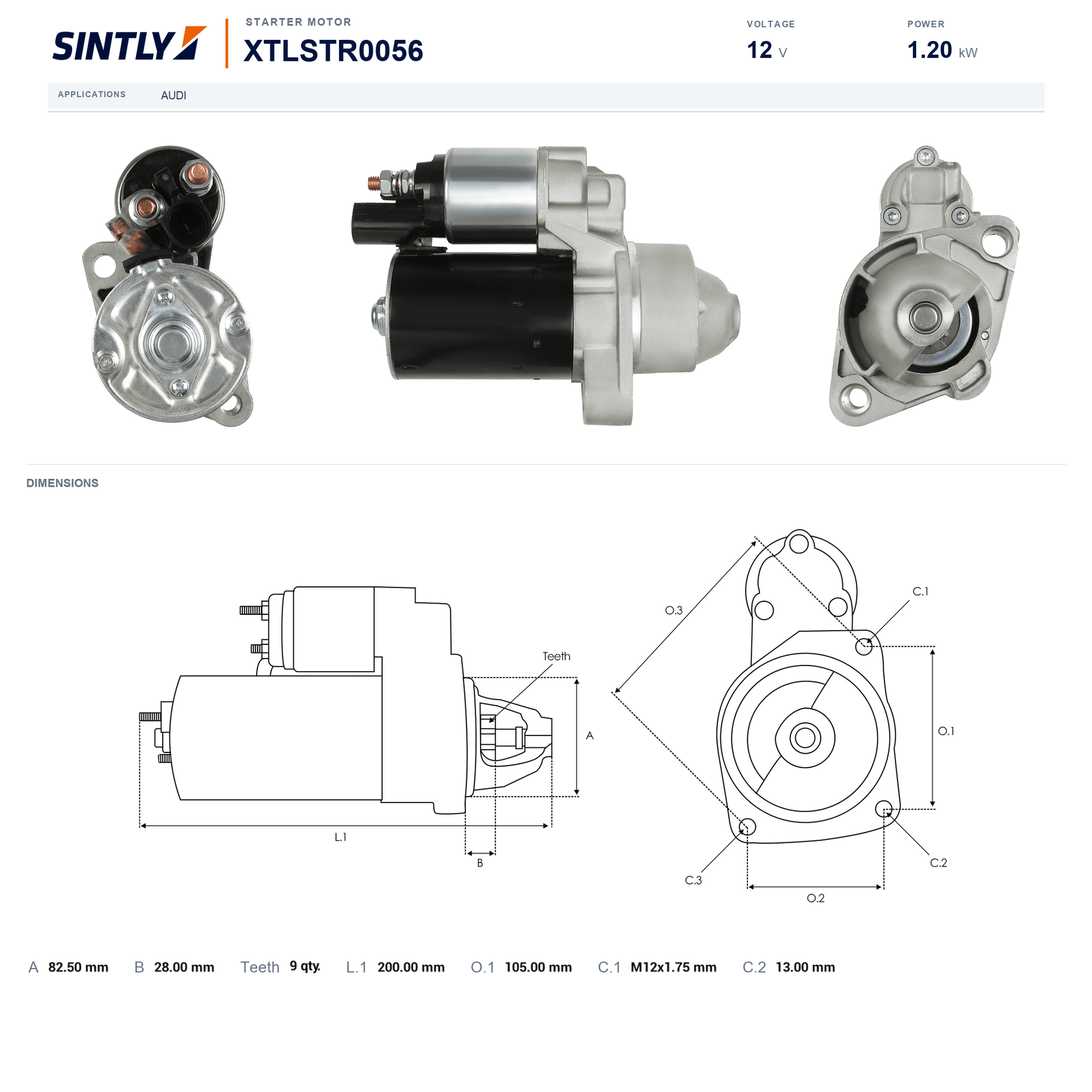 Starter XTLSTR0056