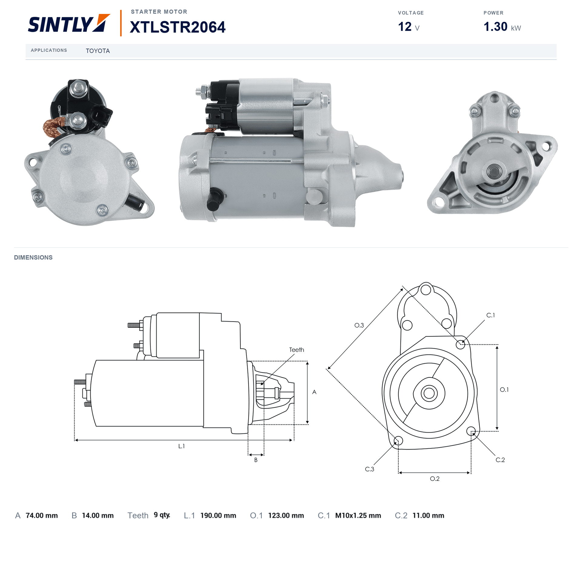 Starter XTLSTR2064