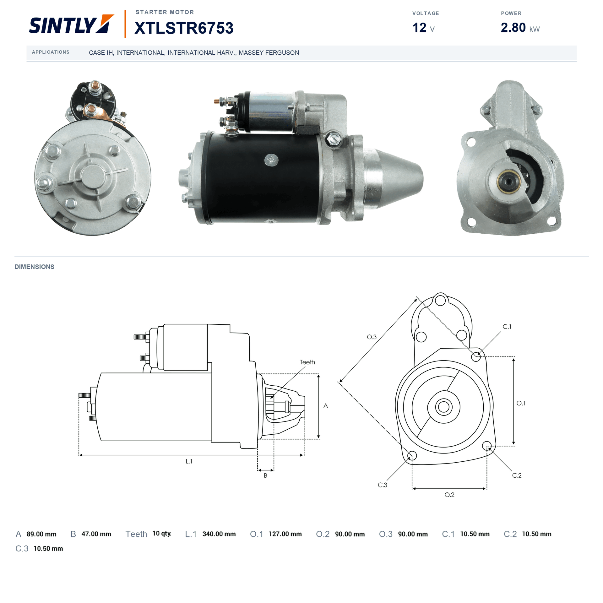 Starter XTLSTR6753