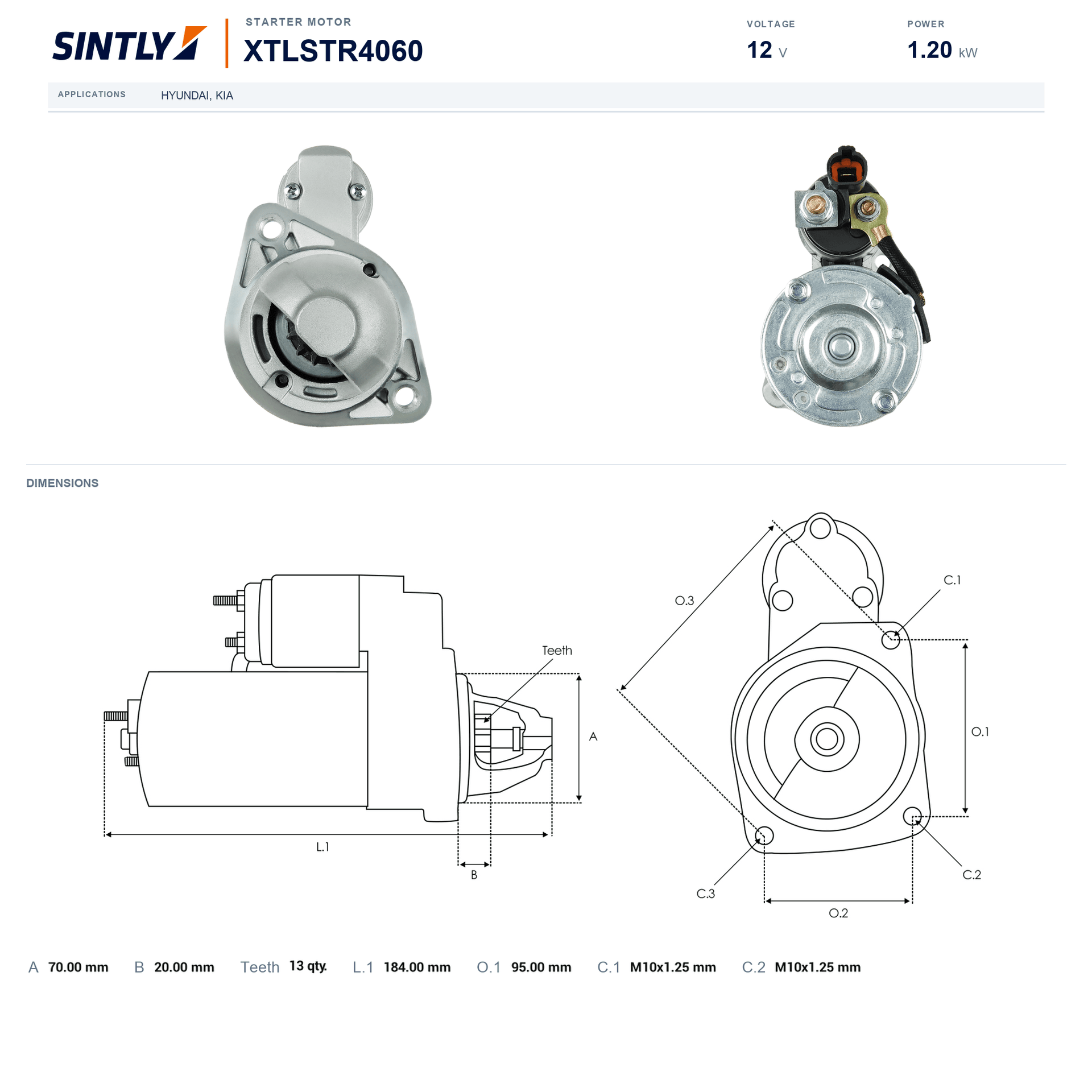 Starter XTLSTR4060