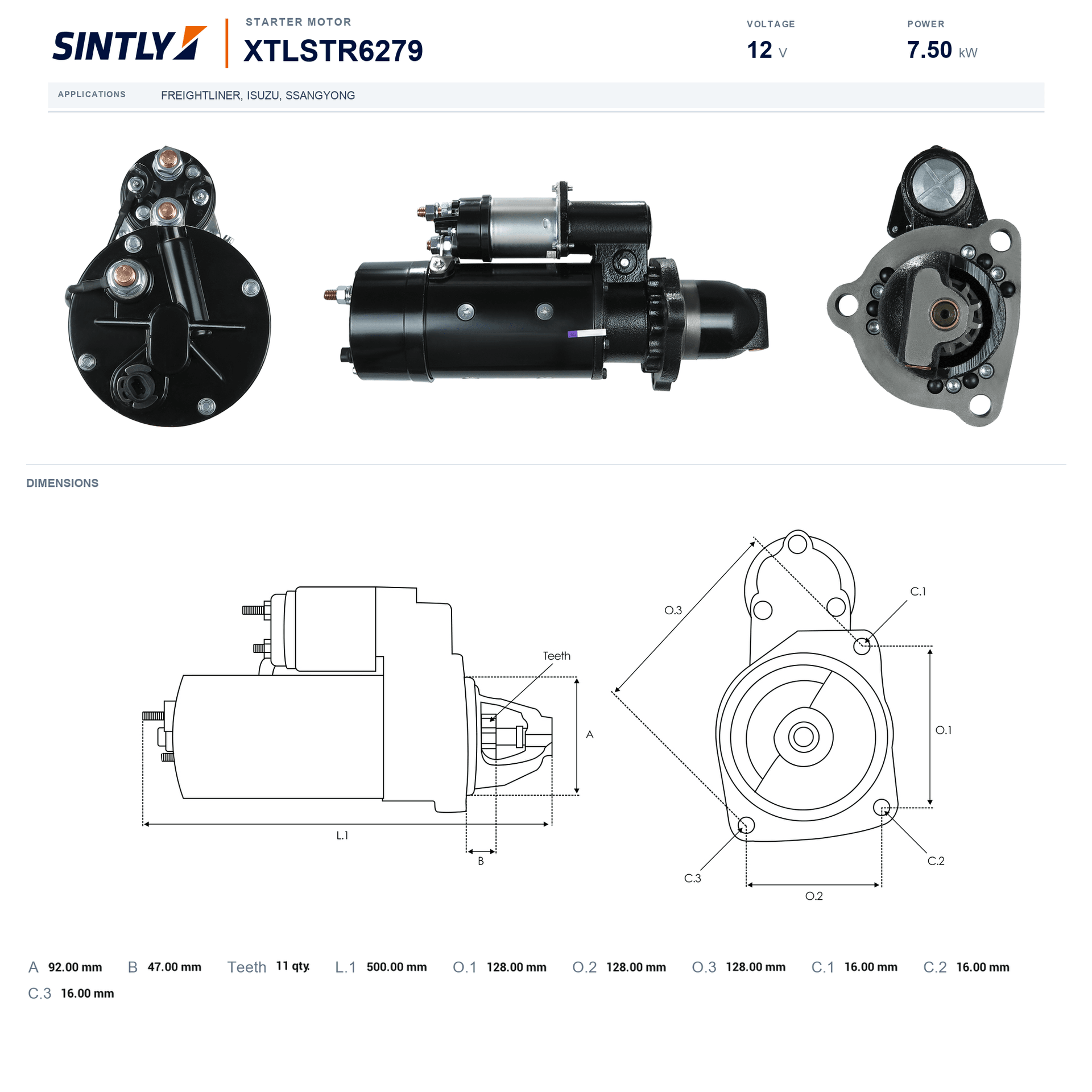 Starter XTLSTR6279