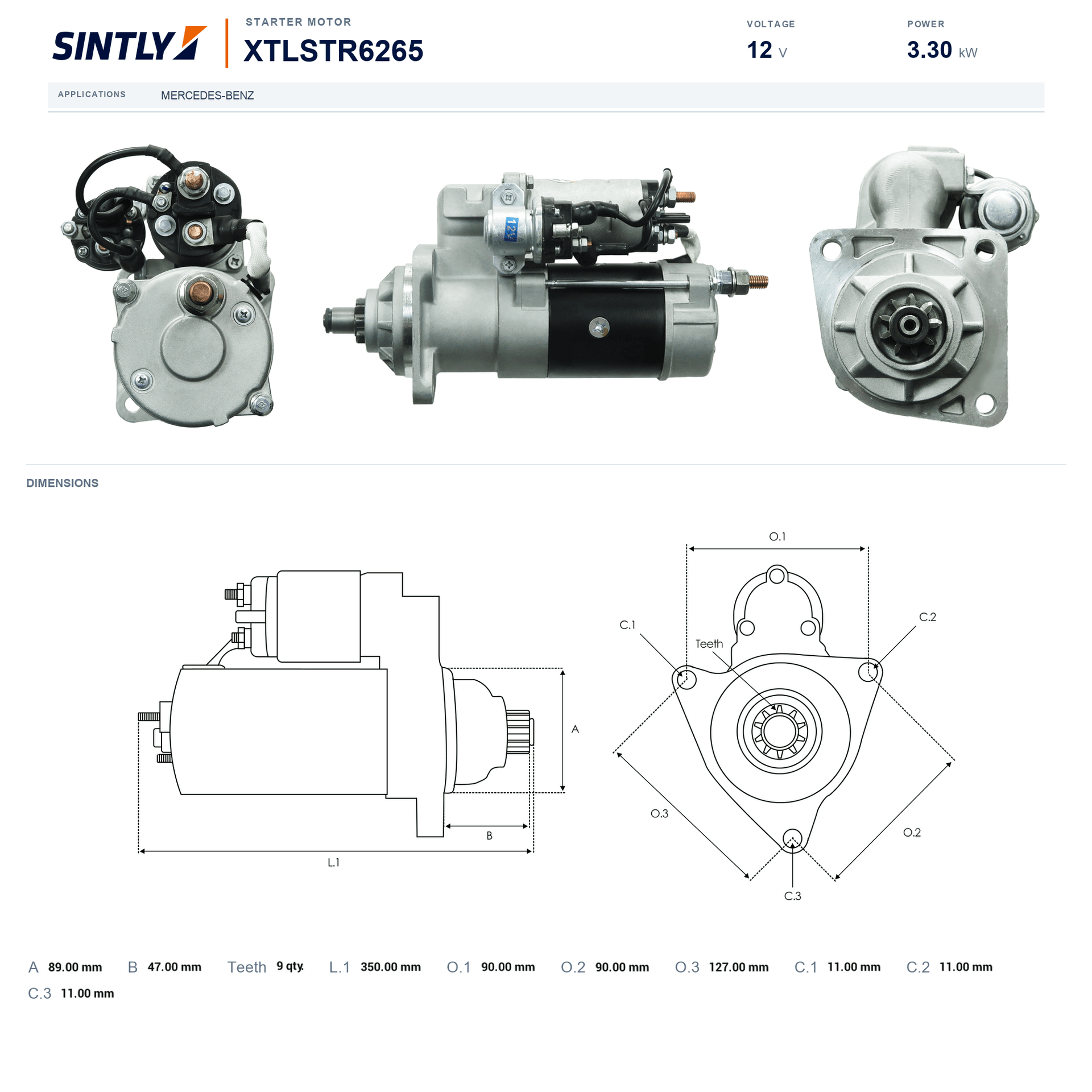 Starter XTLSTR6265