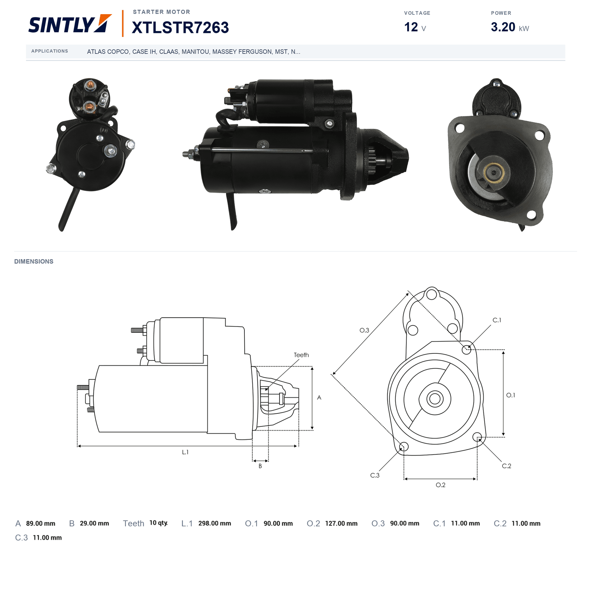 Starter XTLSTR7263