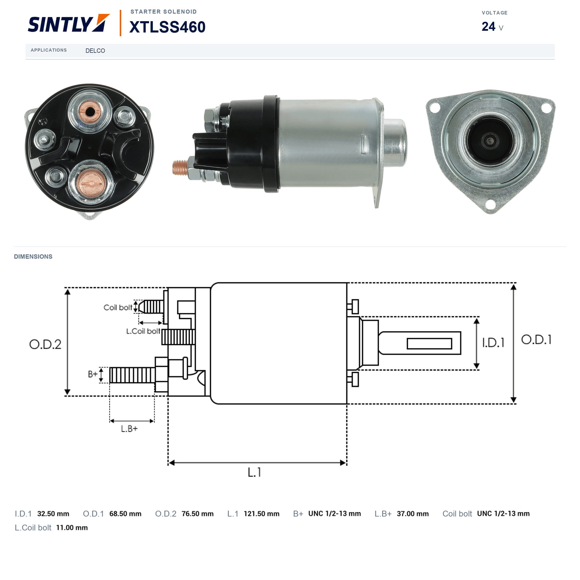 Starter Solenoid XTLSS460