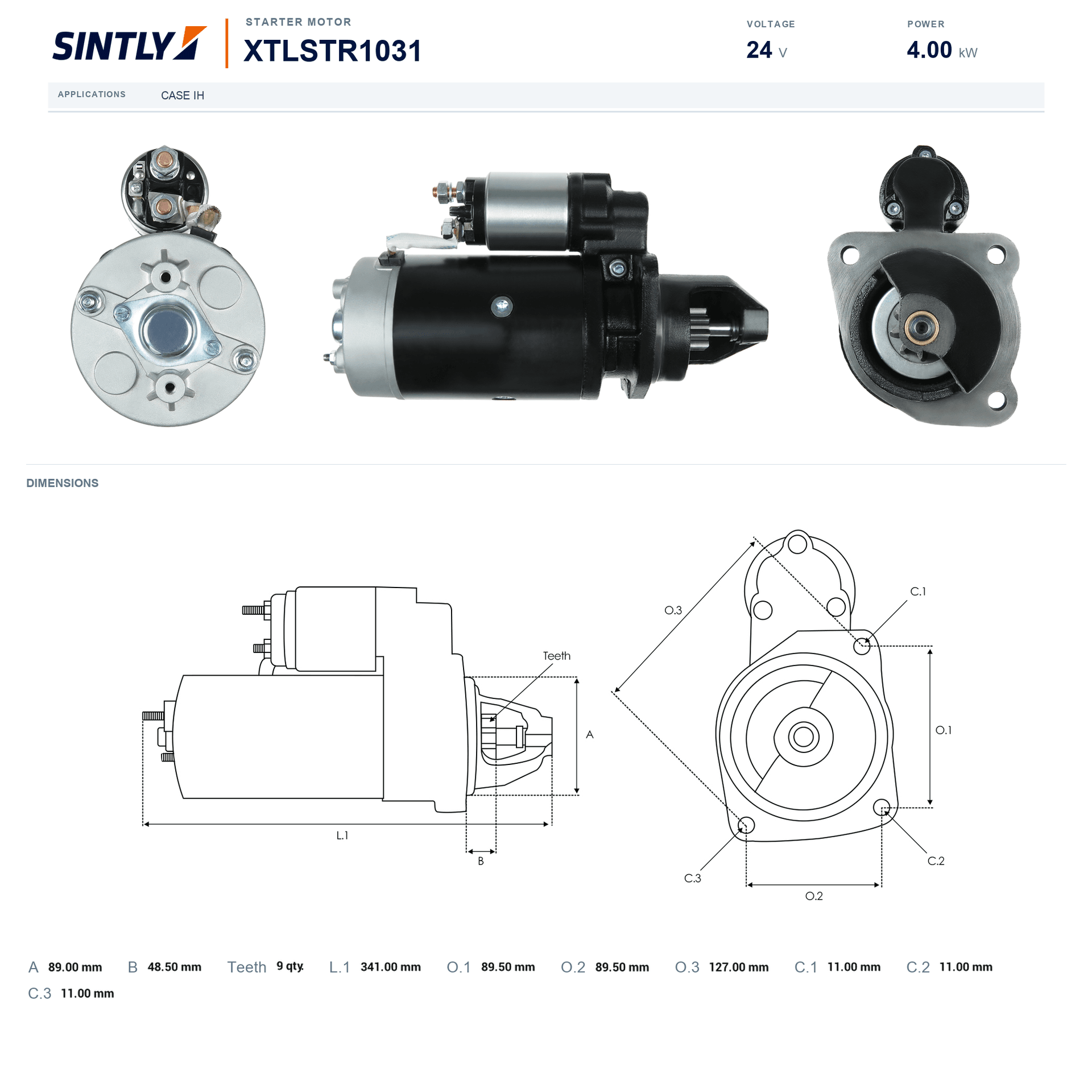 Starter XTLSTR1031