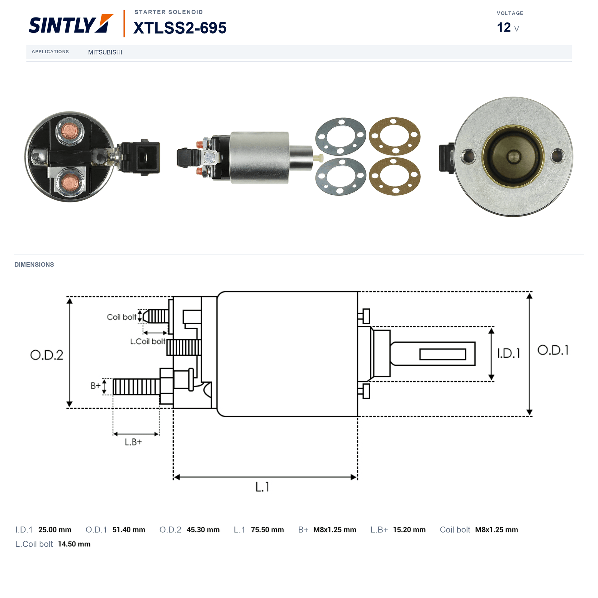 Starter Solenoid XTLSS2-695