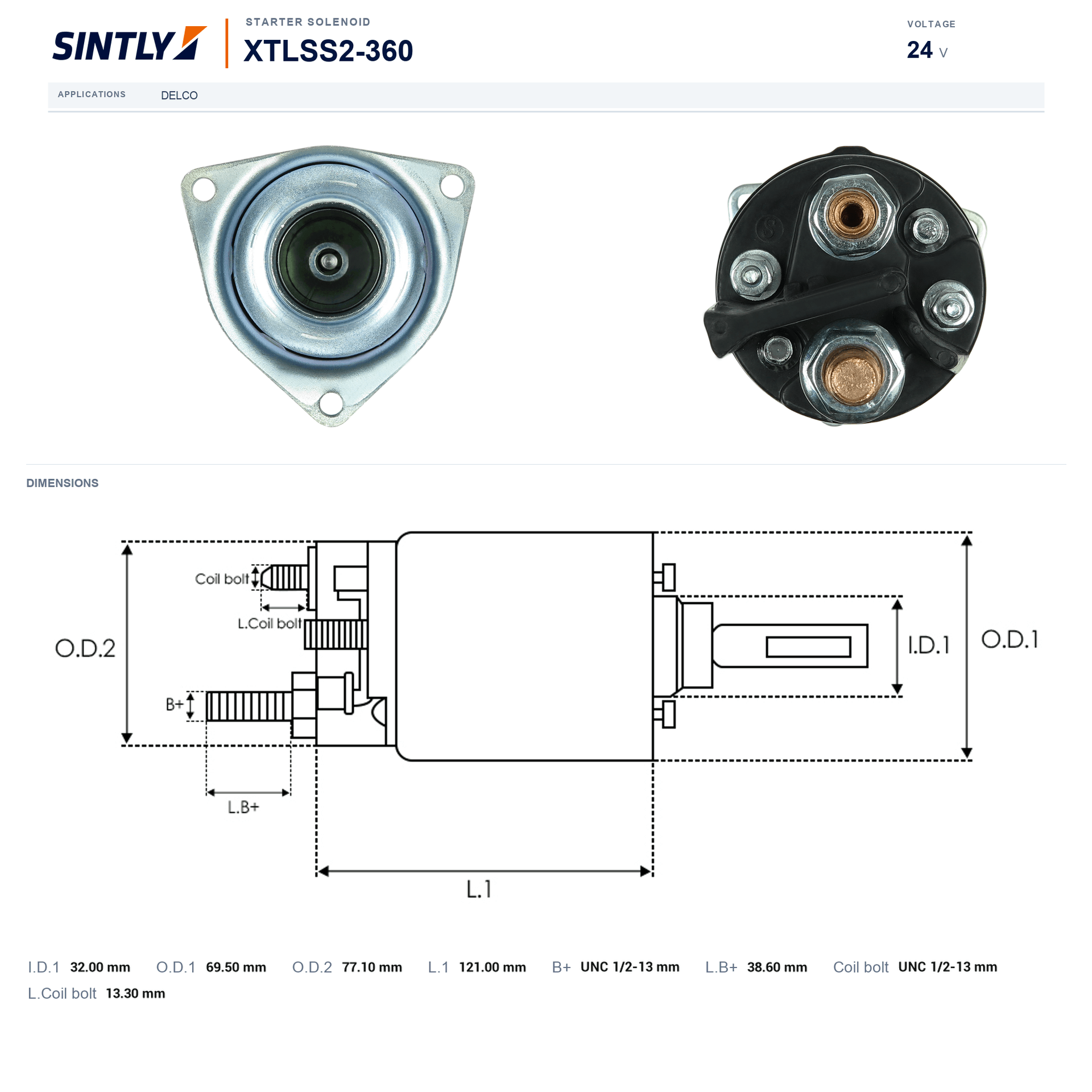 Starter Solenoid XTLSS2-360
