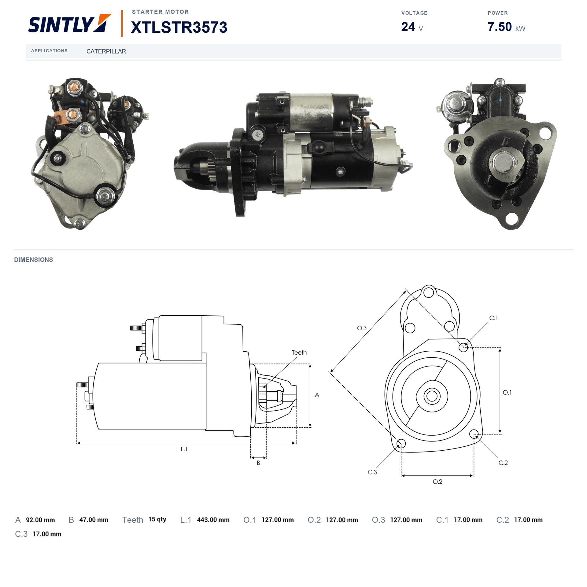 Starter XTLSTR3573