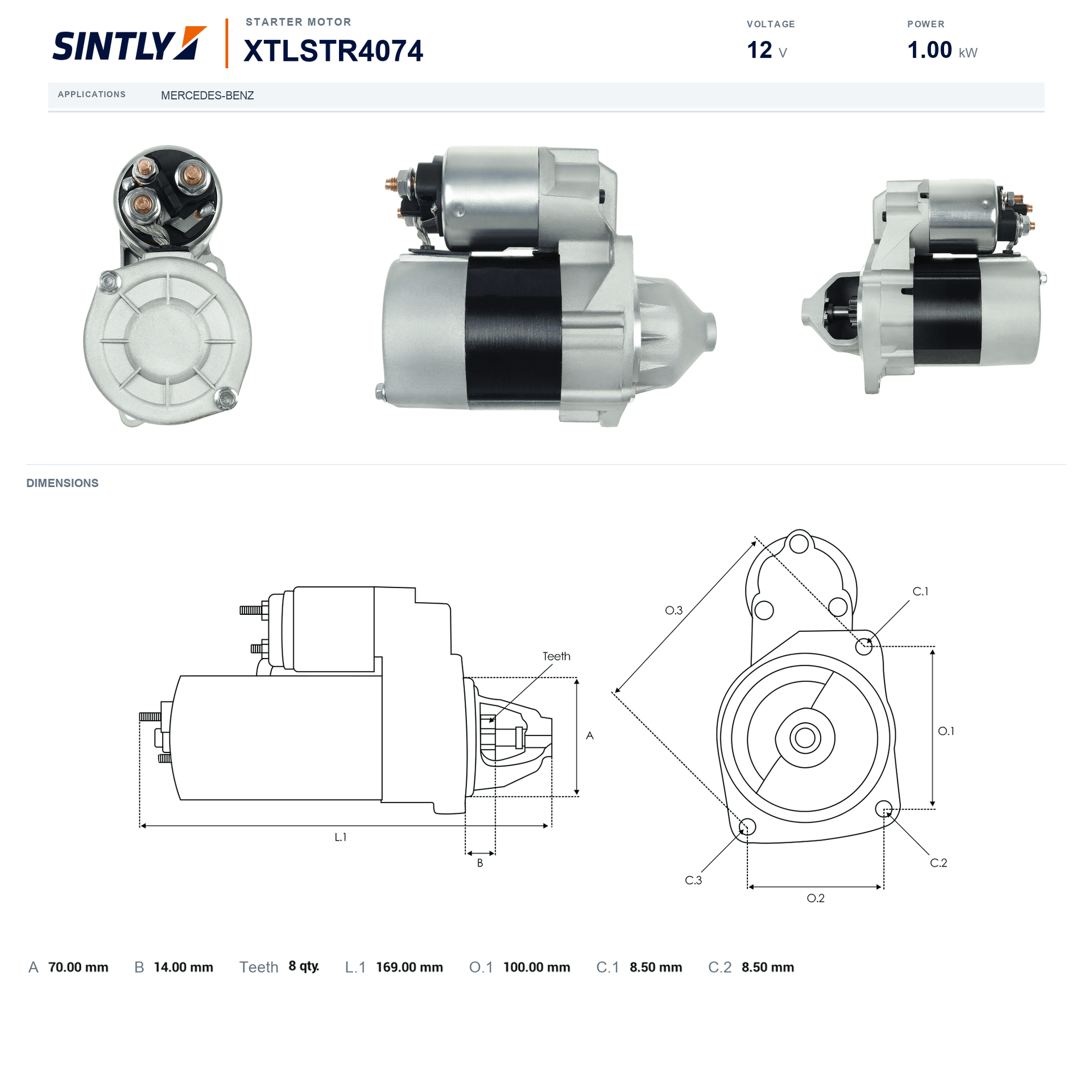 Starter XTLSTR4074