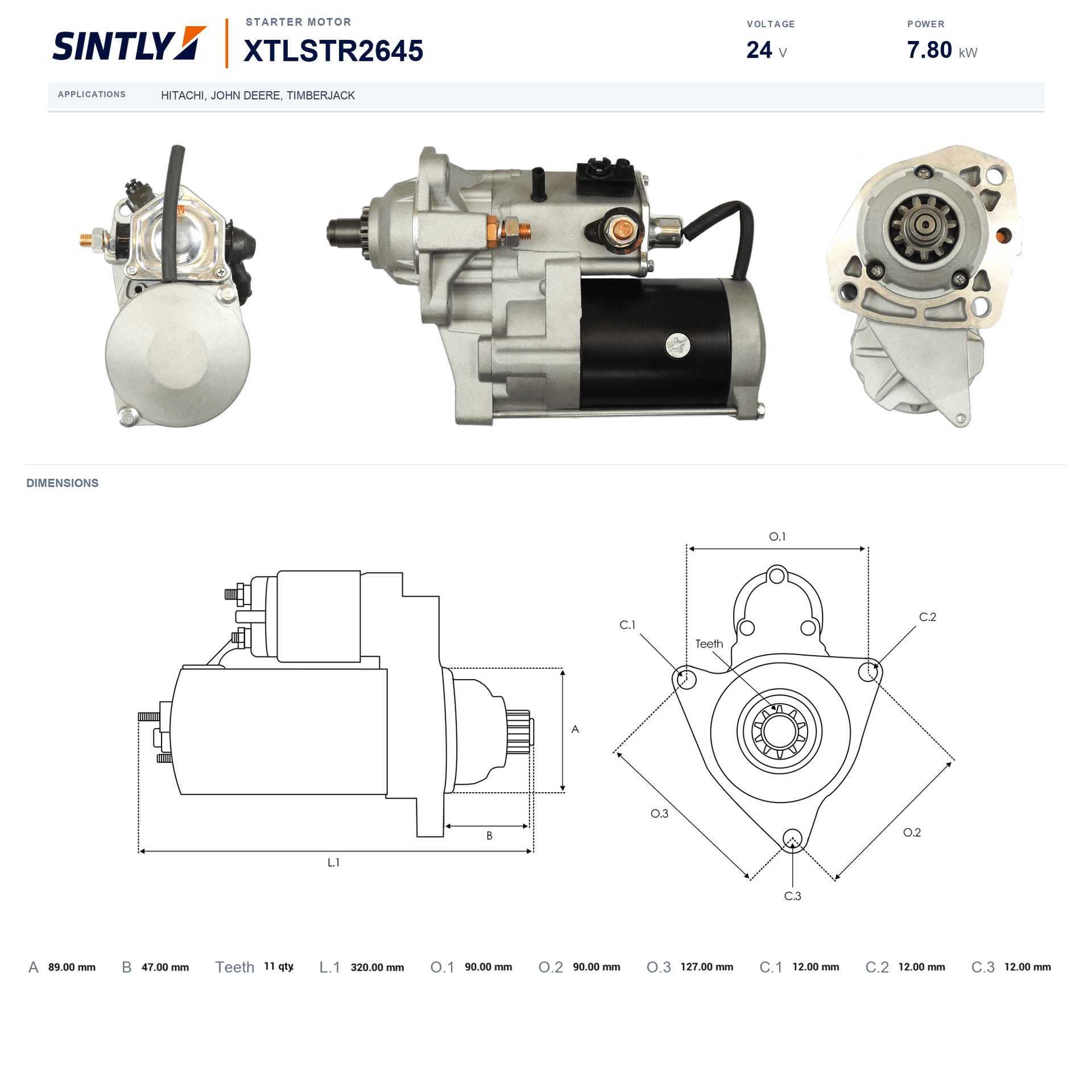 Starter XTLSTR2645