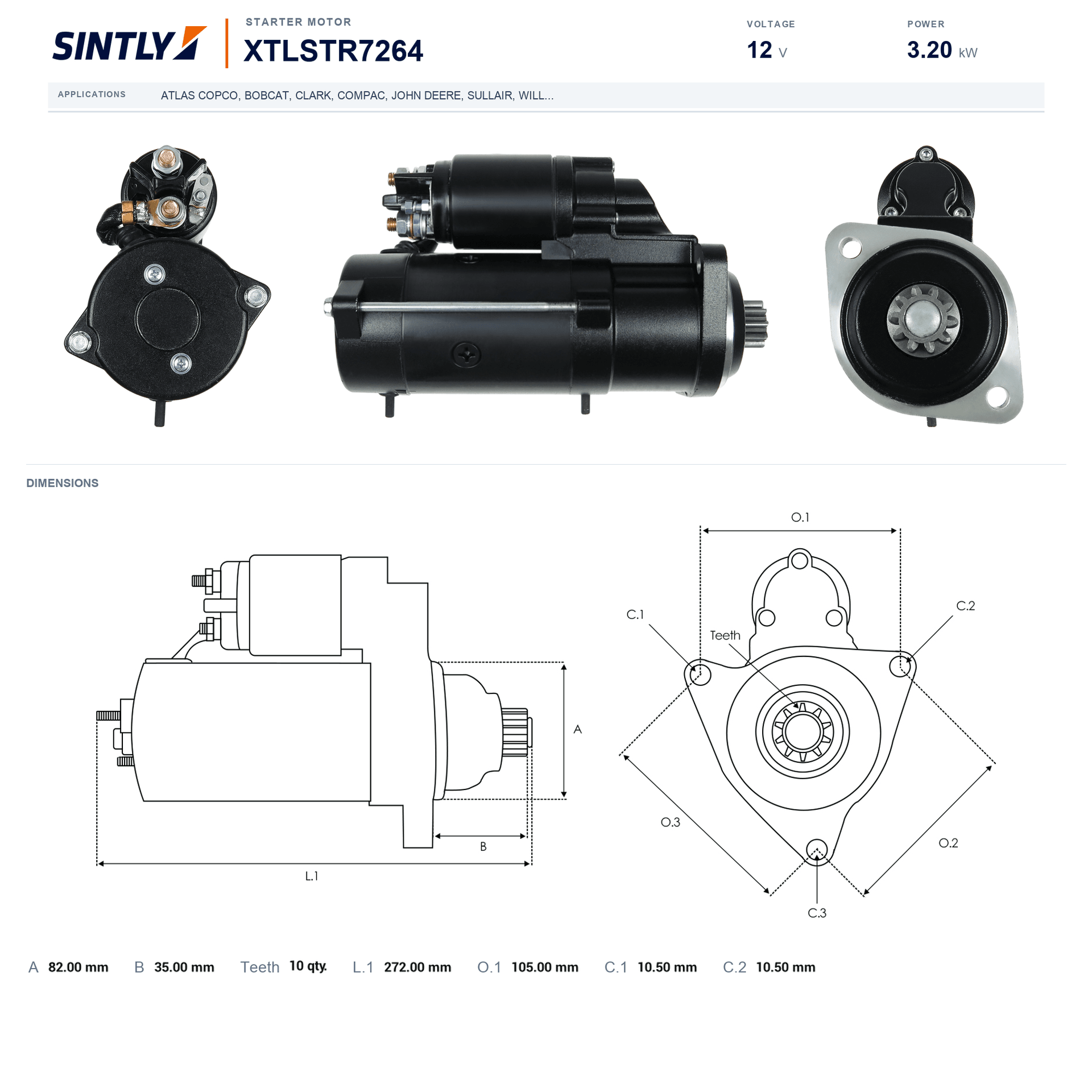 Starter XTLSTR7264