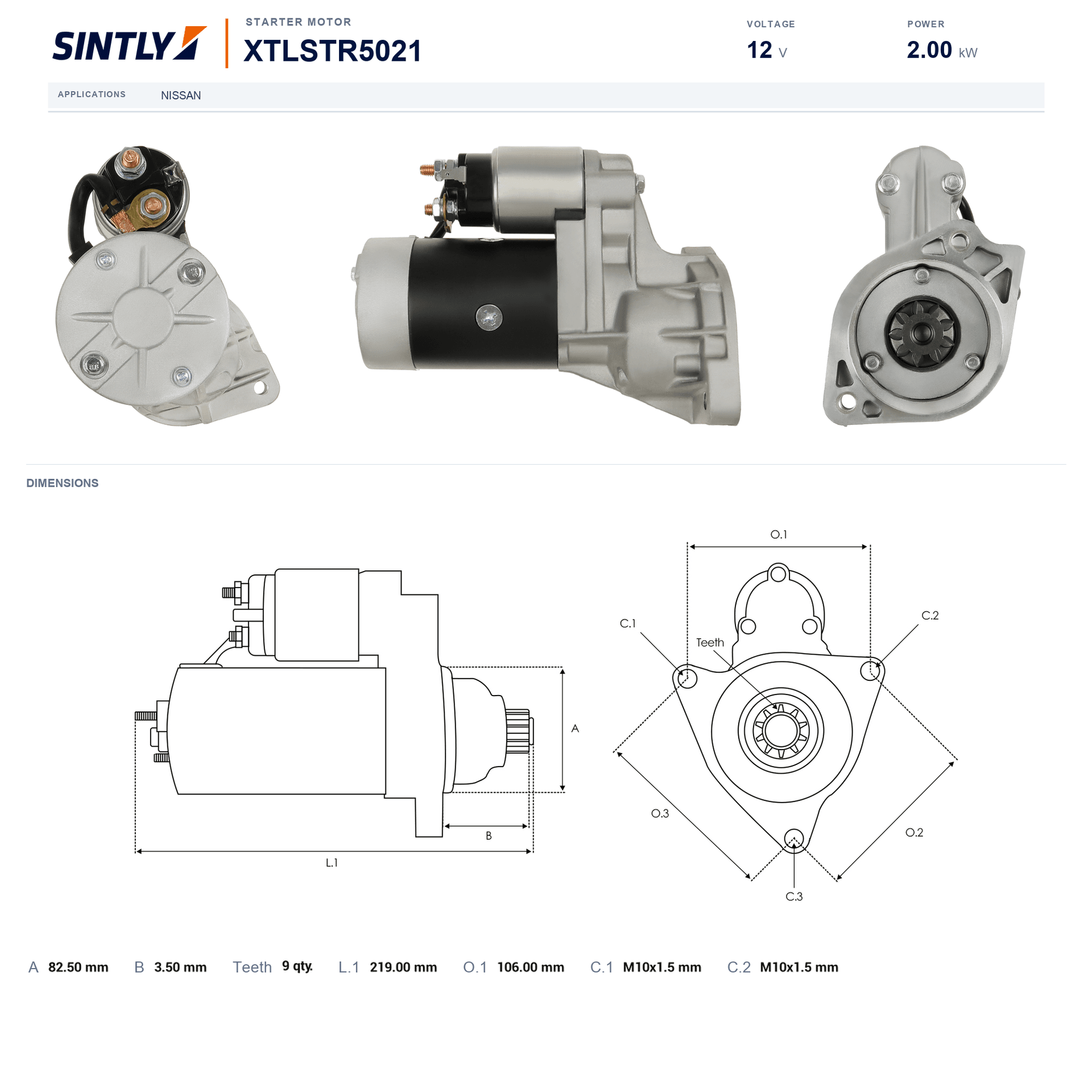 Starter XTLSTR5021