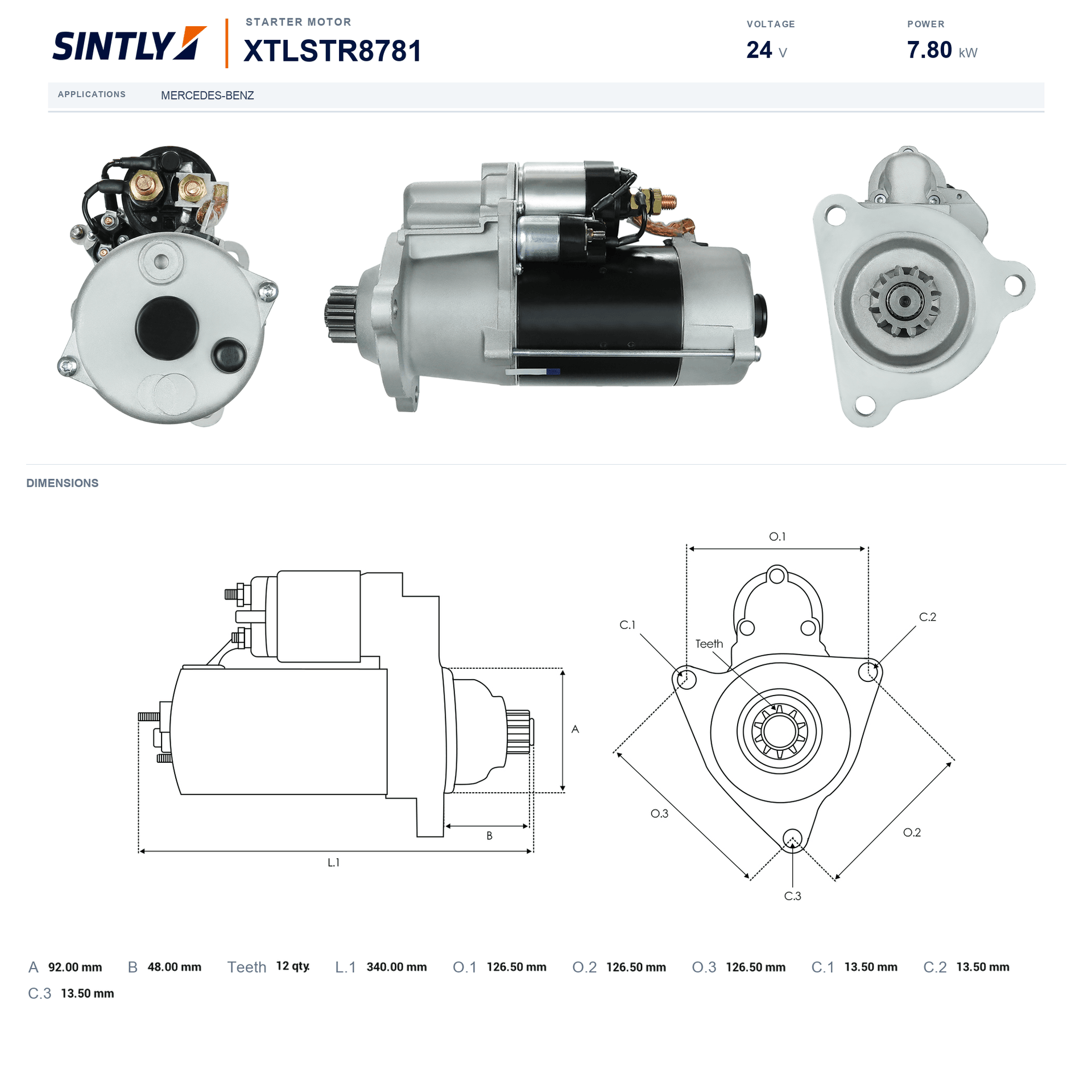 Starter XTLSTR8781