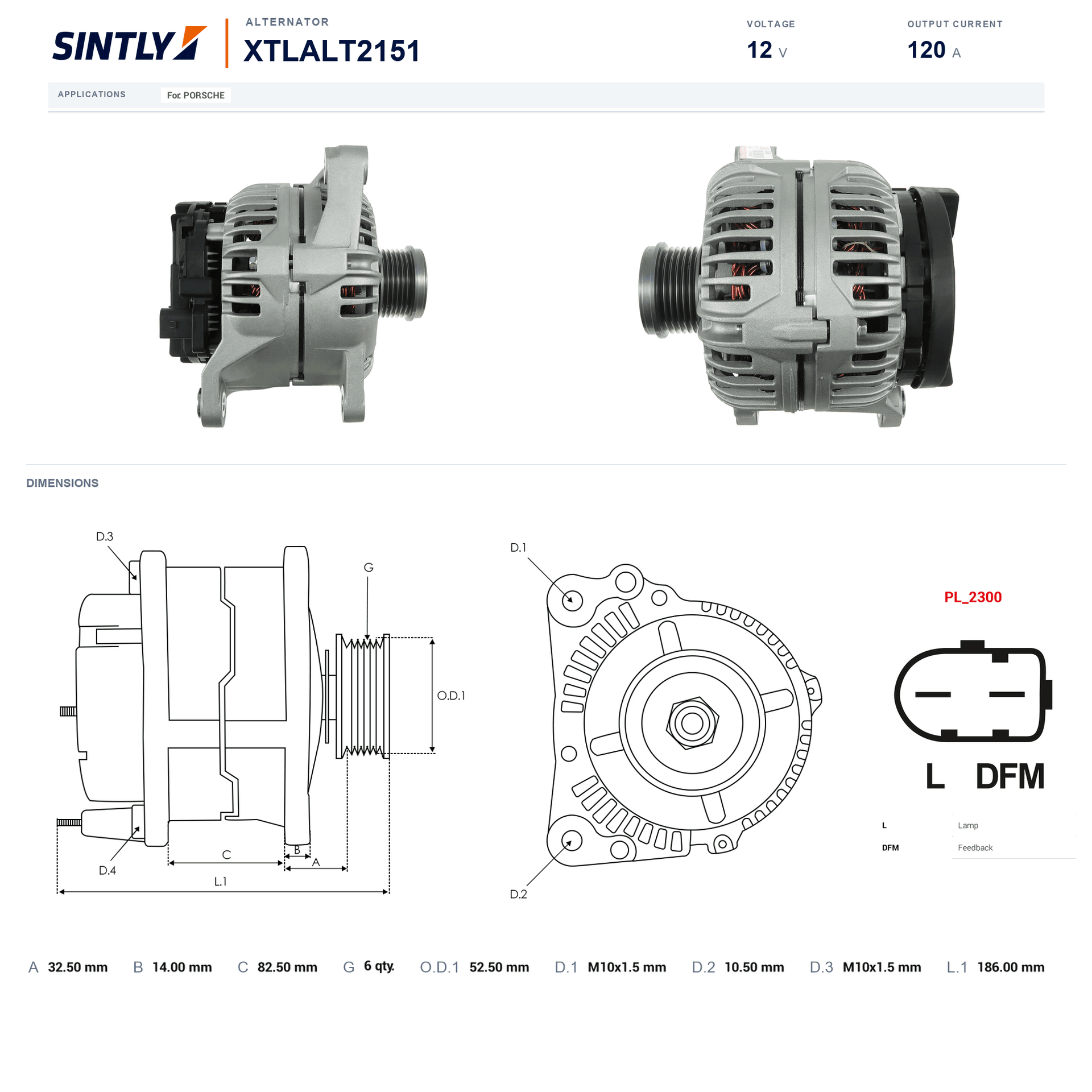 Alternator XTLALT2151
