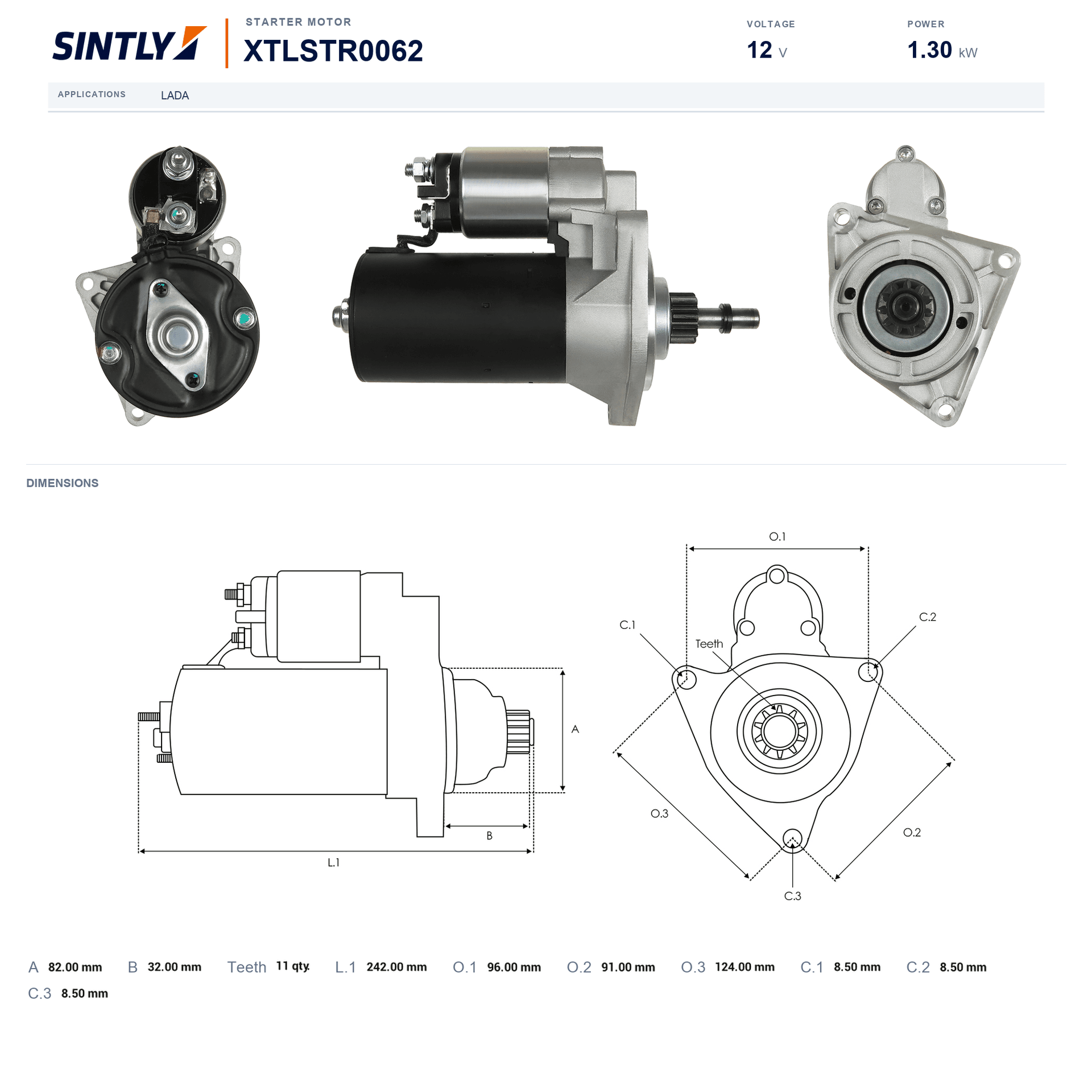 Starter XTLSTR0062
