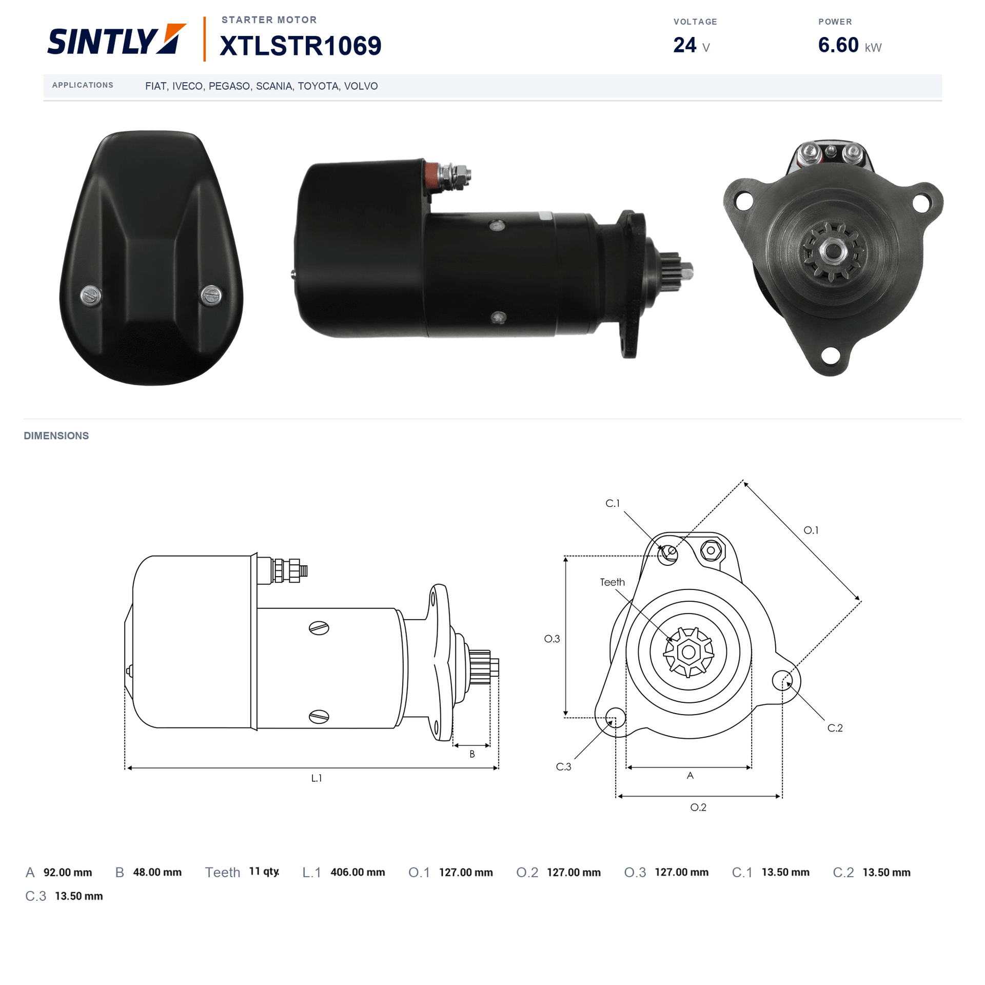 Starter XTLSTR1069