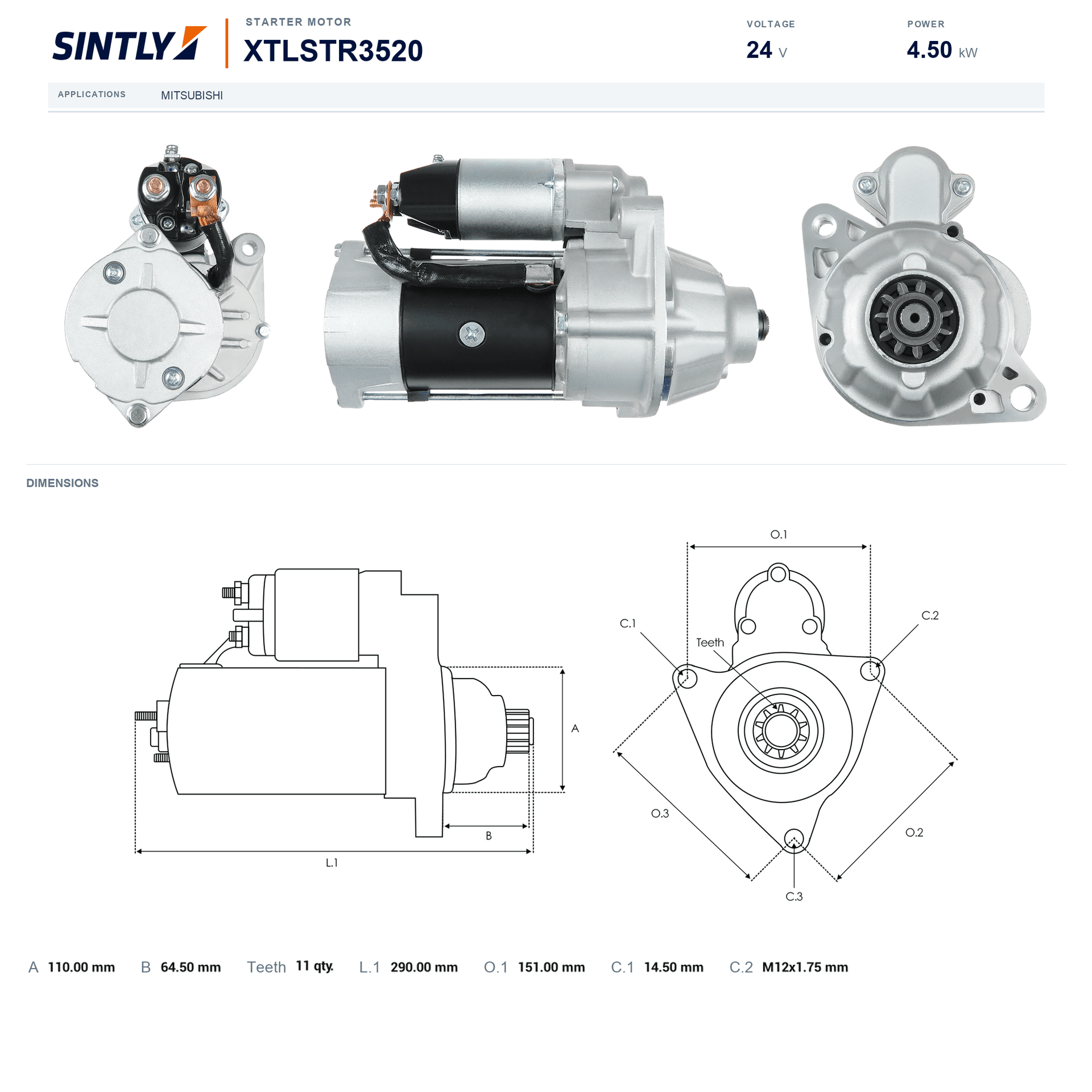 Starter XTLSTR3520