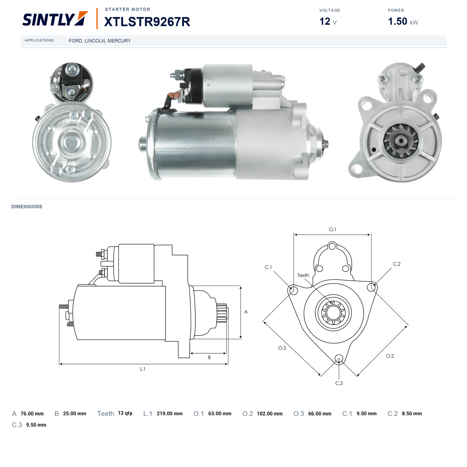 Starter XTLSTR9267R