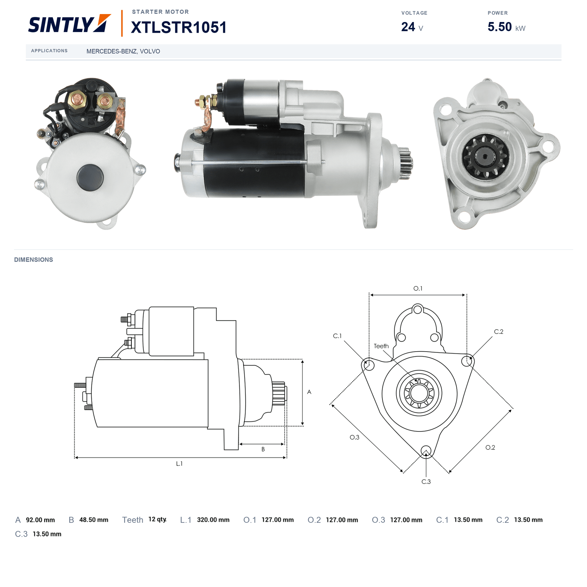 Starter XTLSTR1051