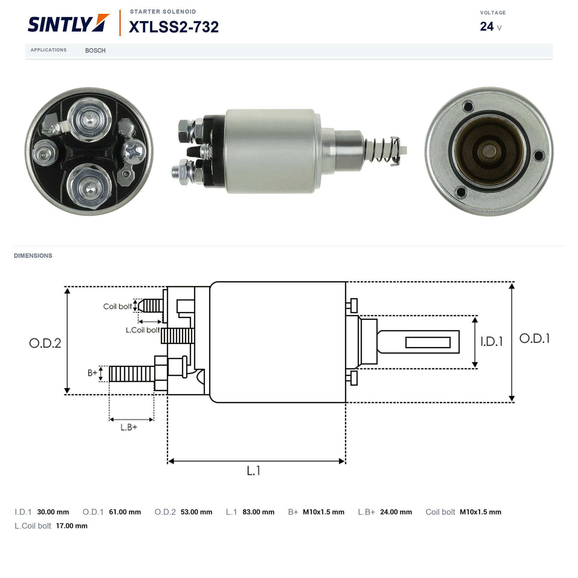 Starter Solenoid XTLSS2-732