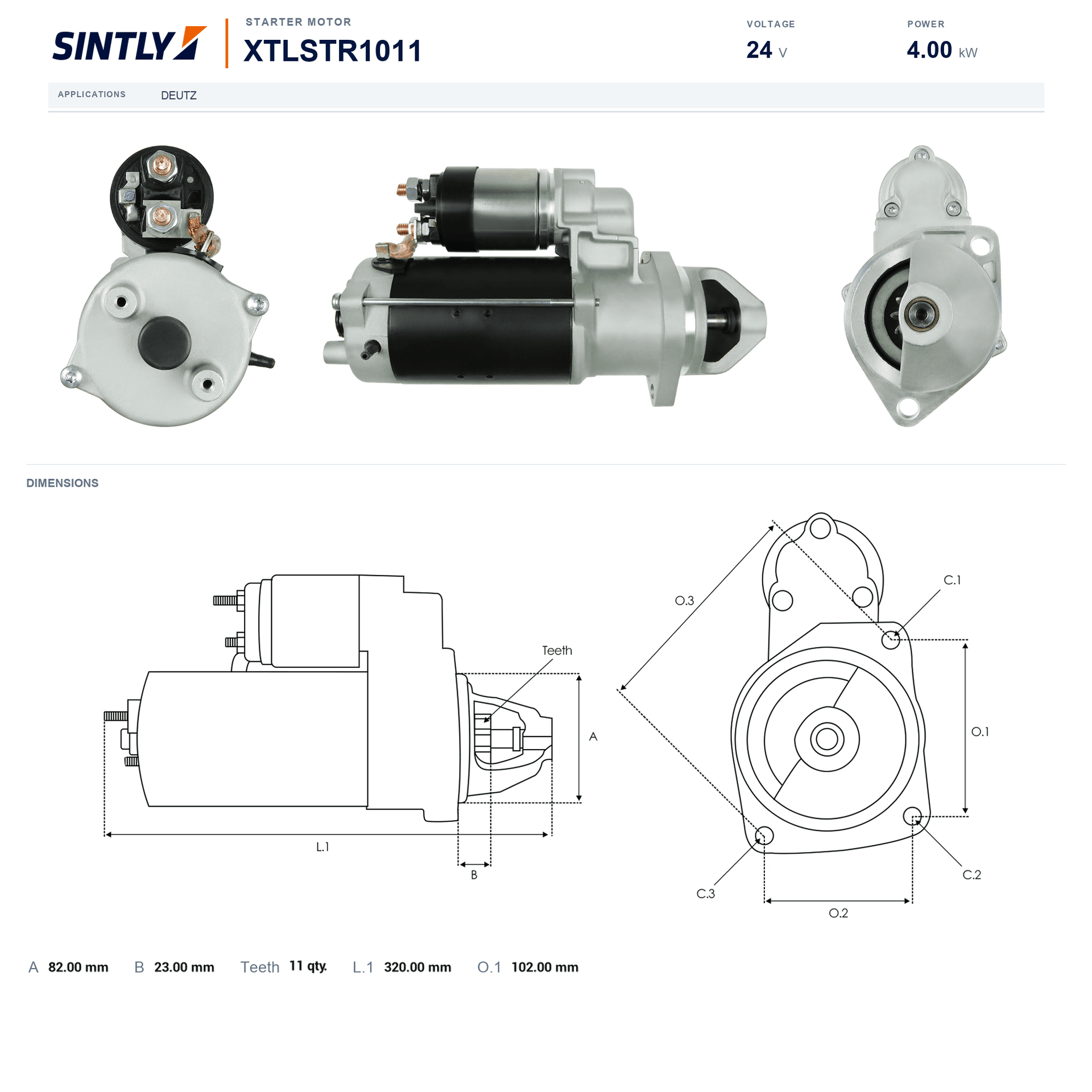 Starter XTLSTR1011