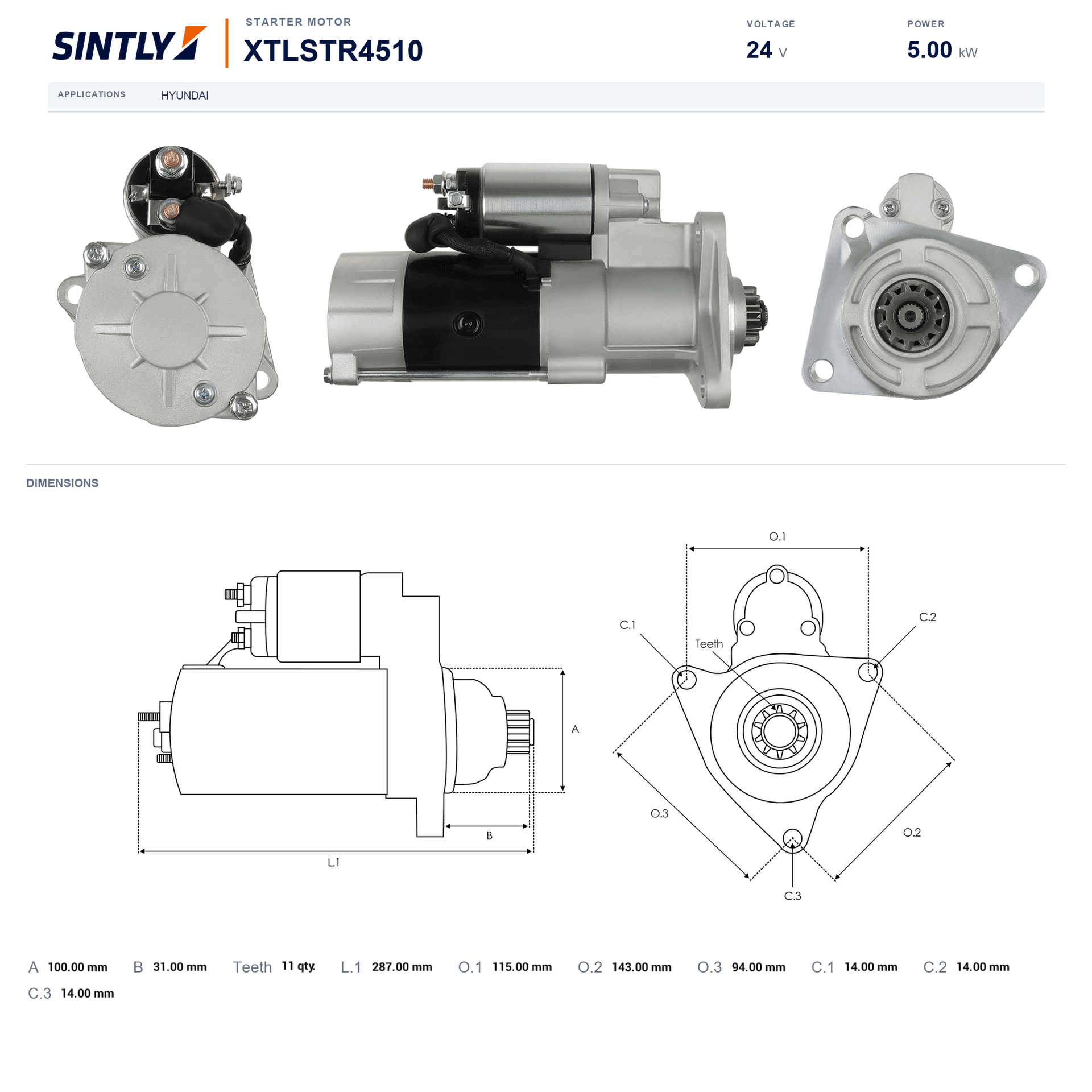 Starter XTLSTR4510