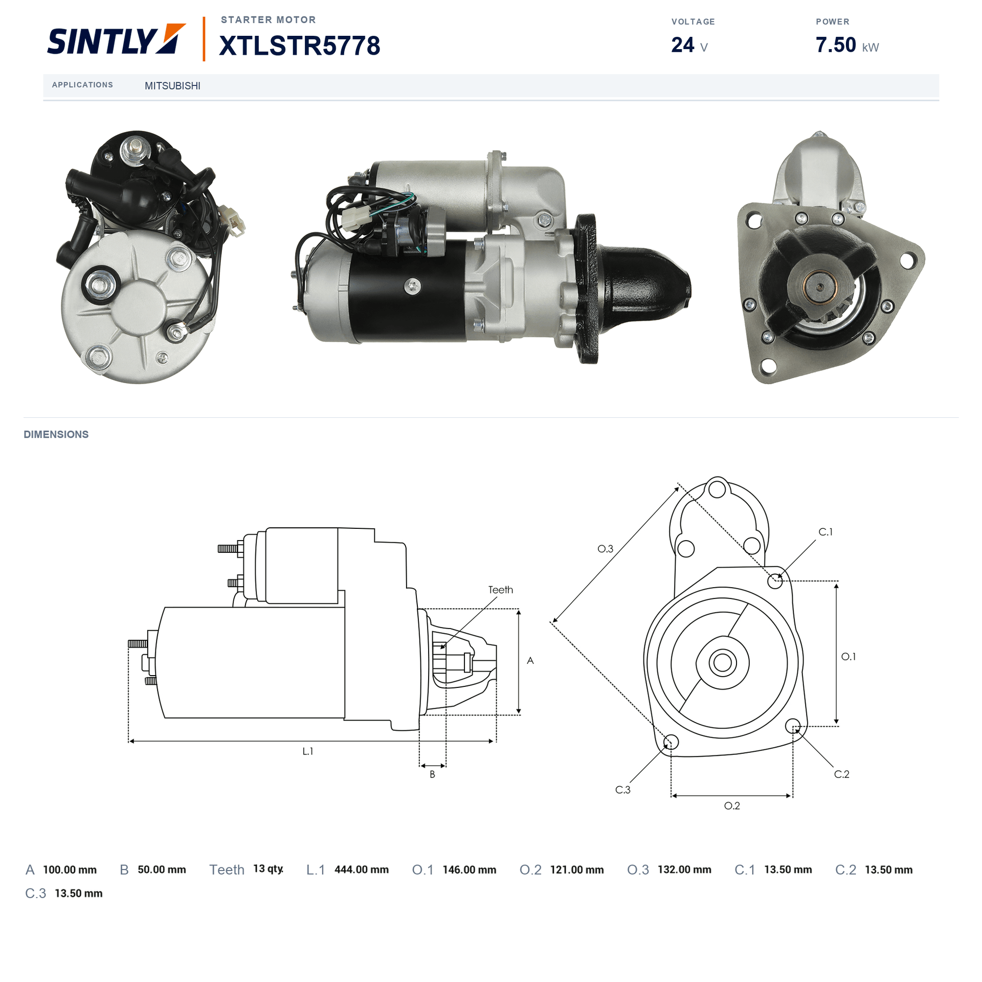 Starter XTLSTR5778