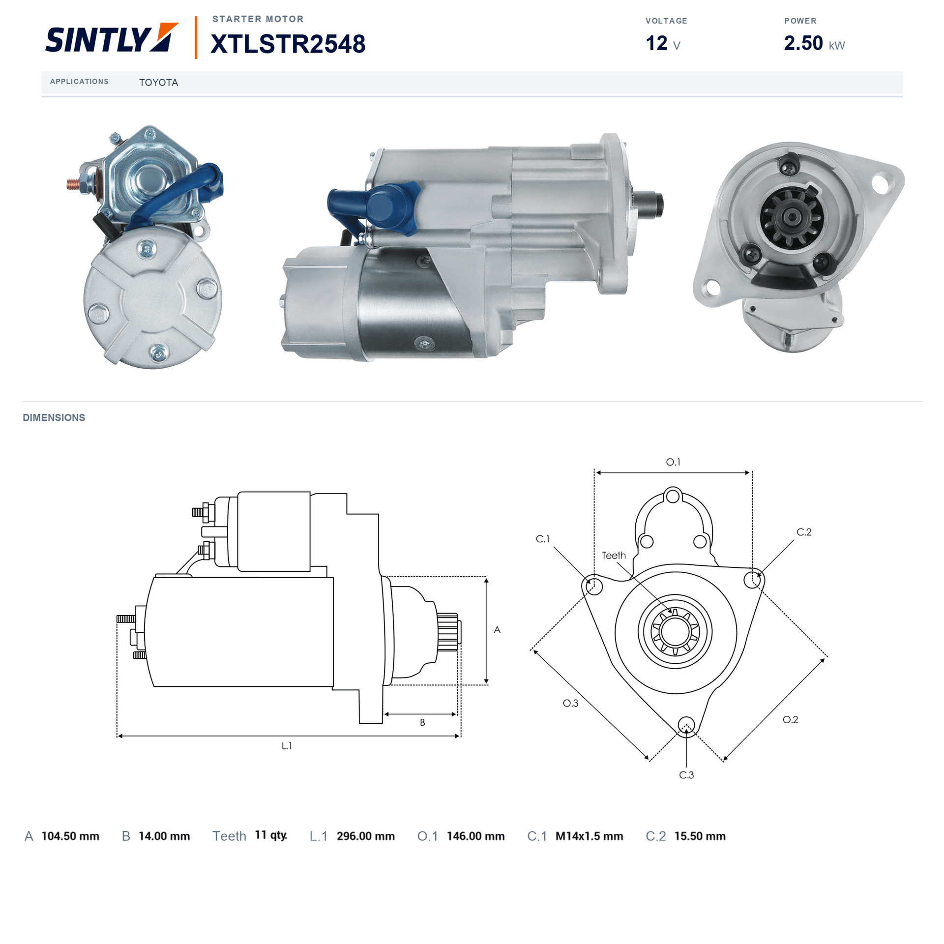 Starter XTLSTR2548