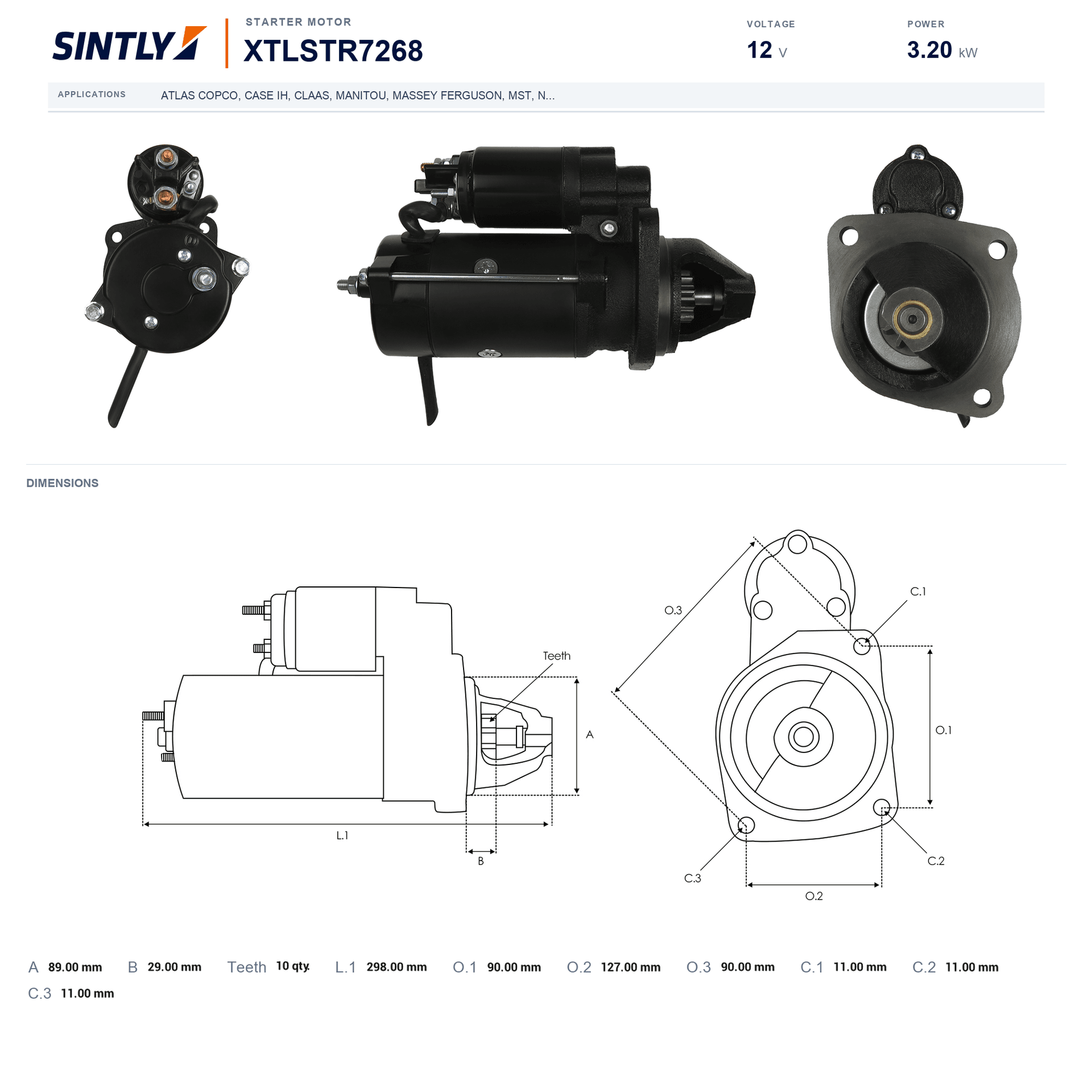 Starter XTLSTR7268