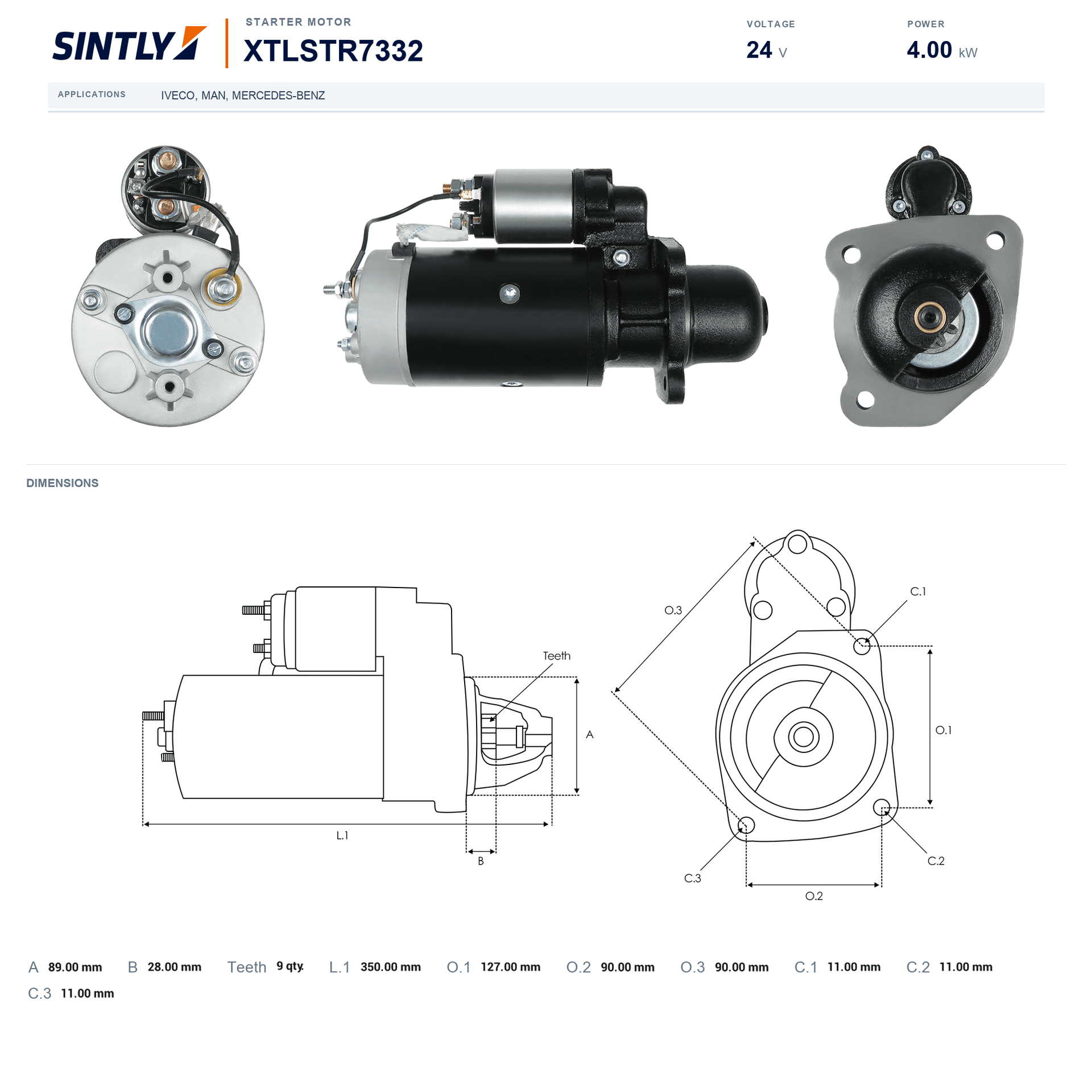 Starter XTLSTR7332