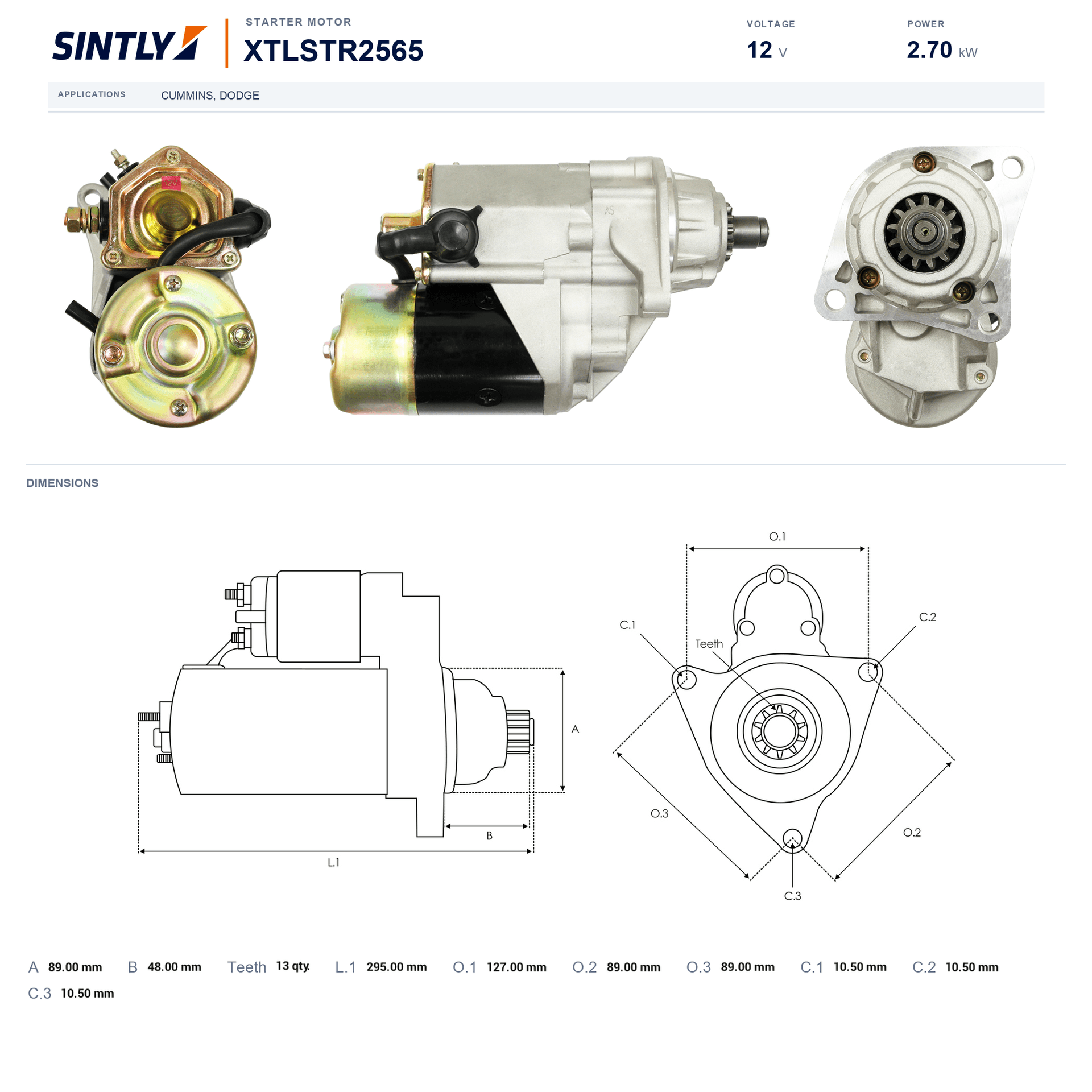Starter XTLSTR2565