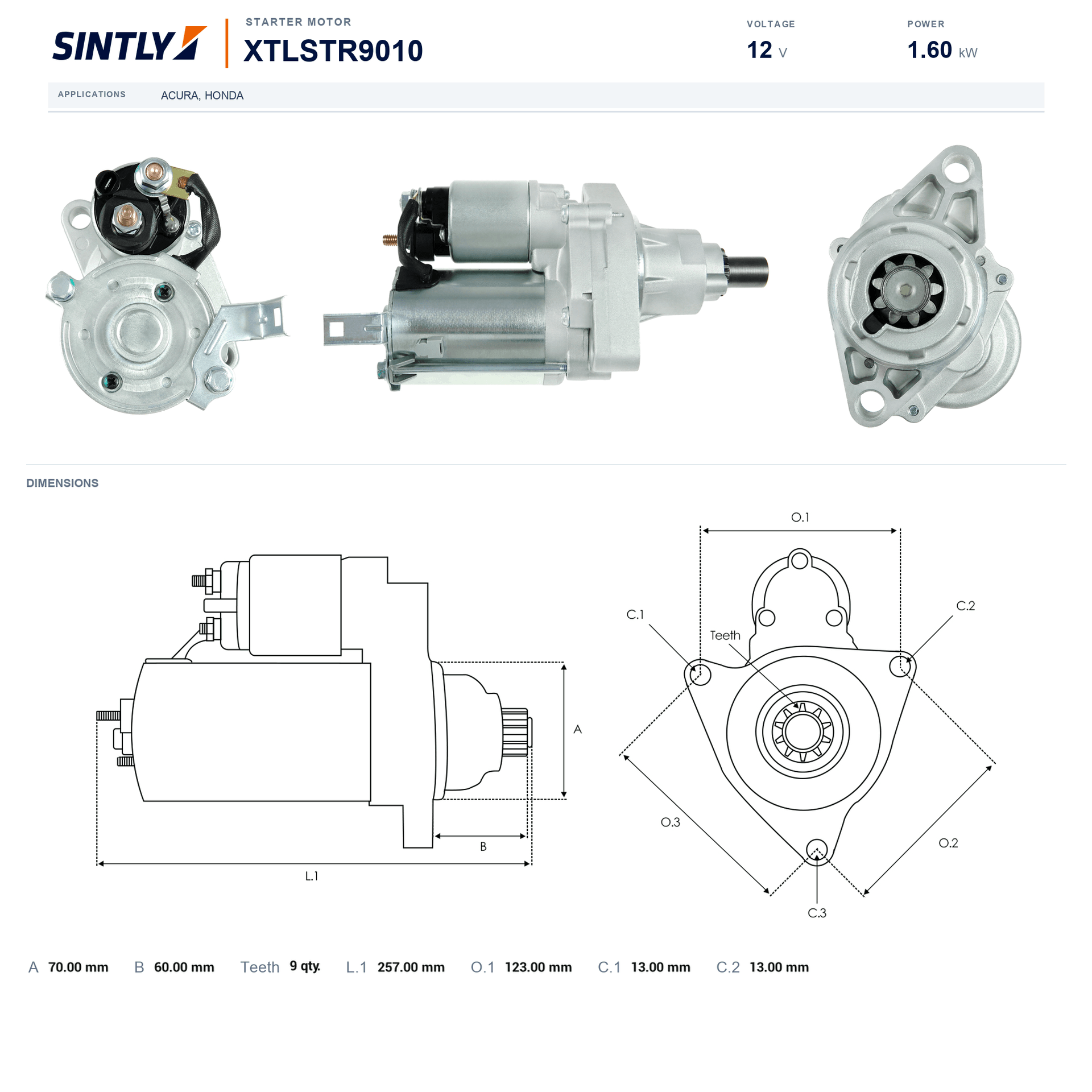 Starter XTLSTR9010