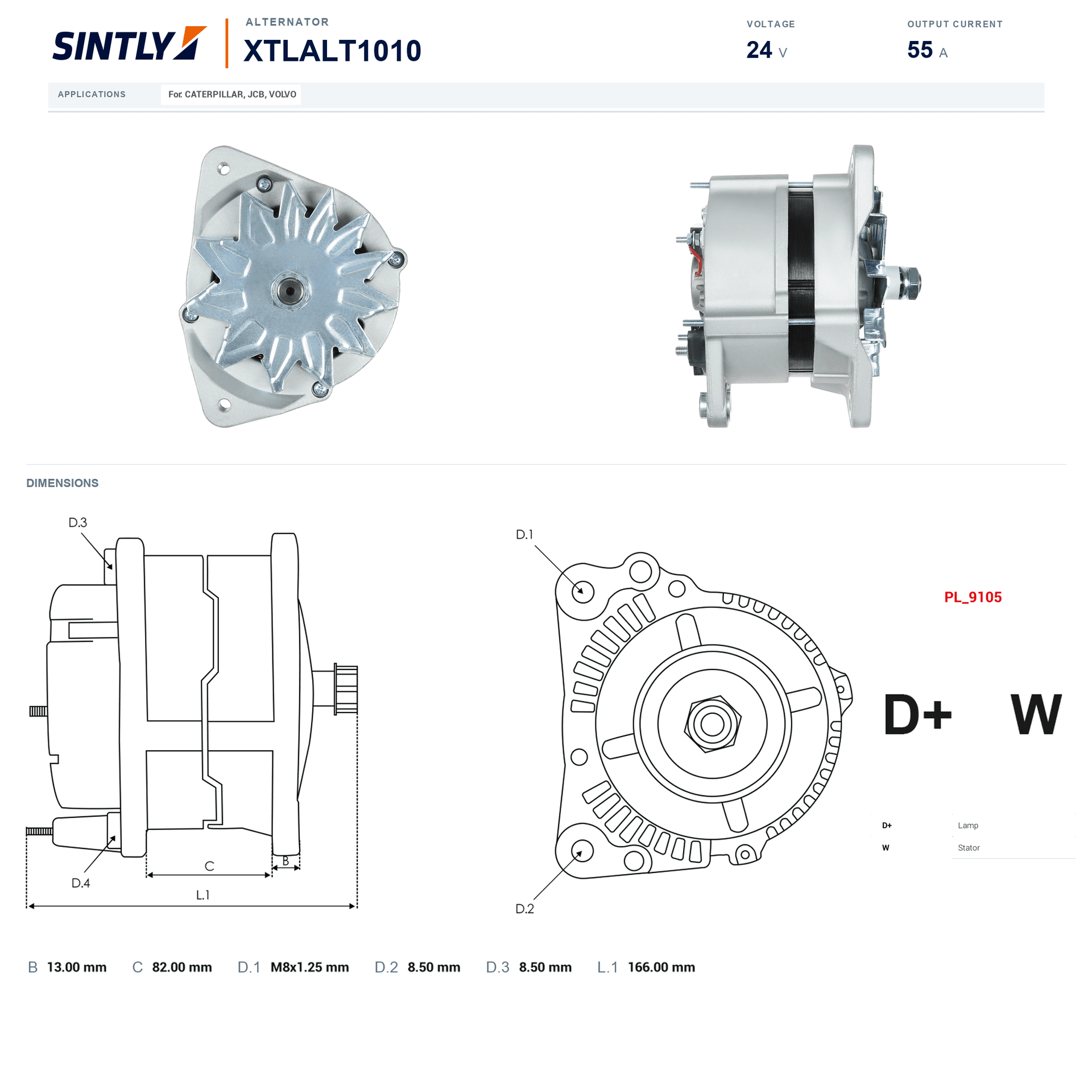 Alternator XTLALT1010