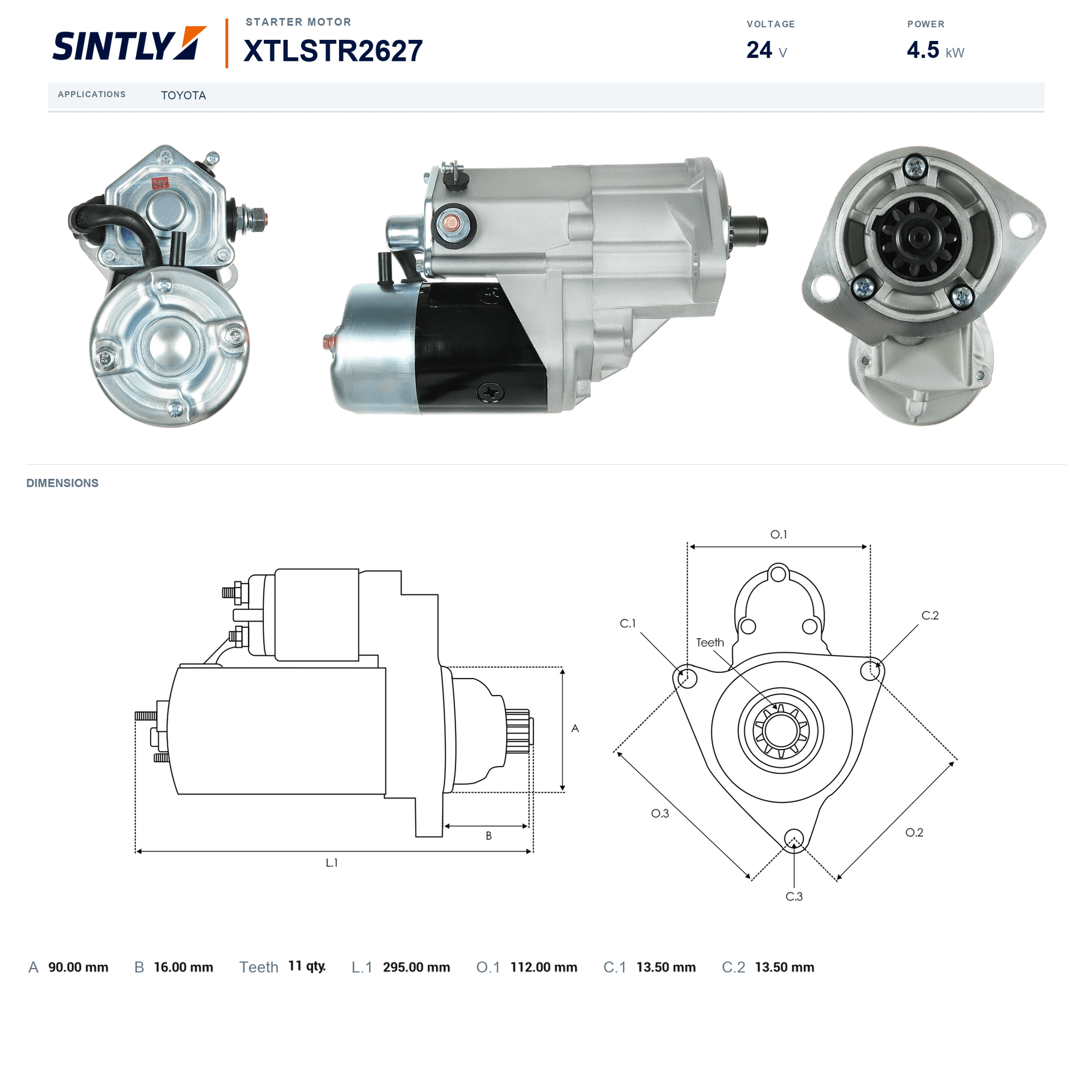 Starter XTLSTR2627