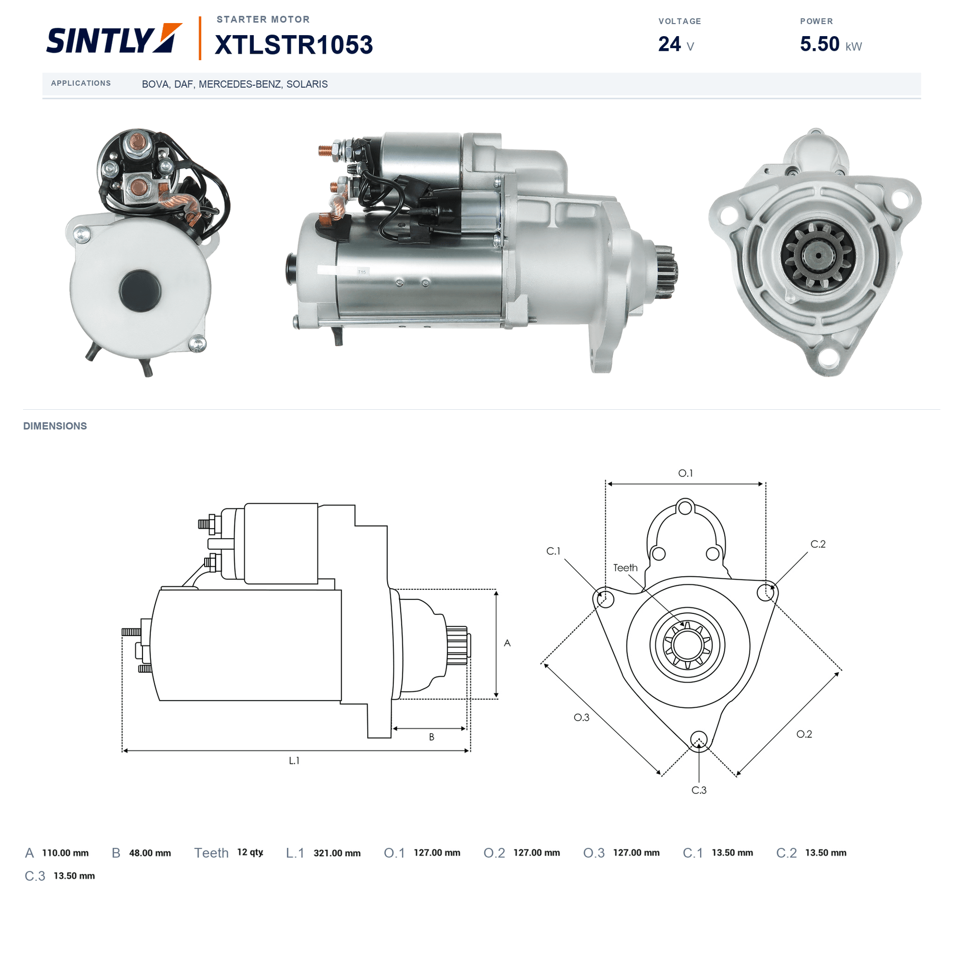 Starter XTLSTR1053