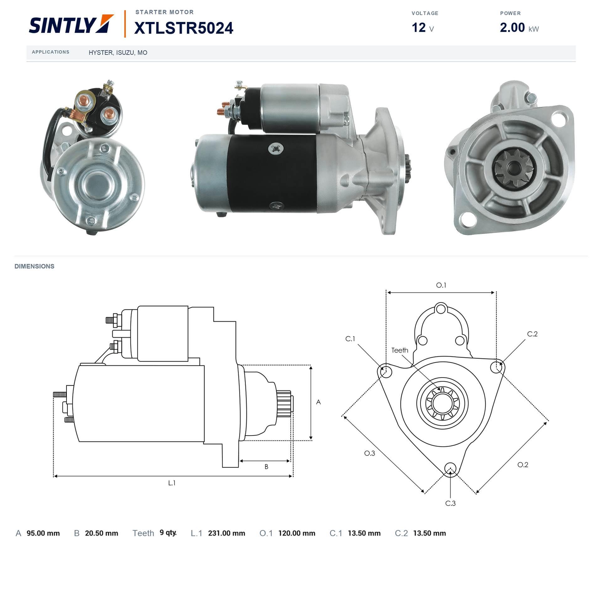 Starter XTLSTR5024