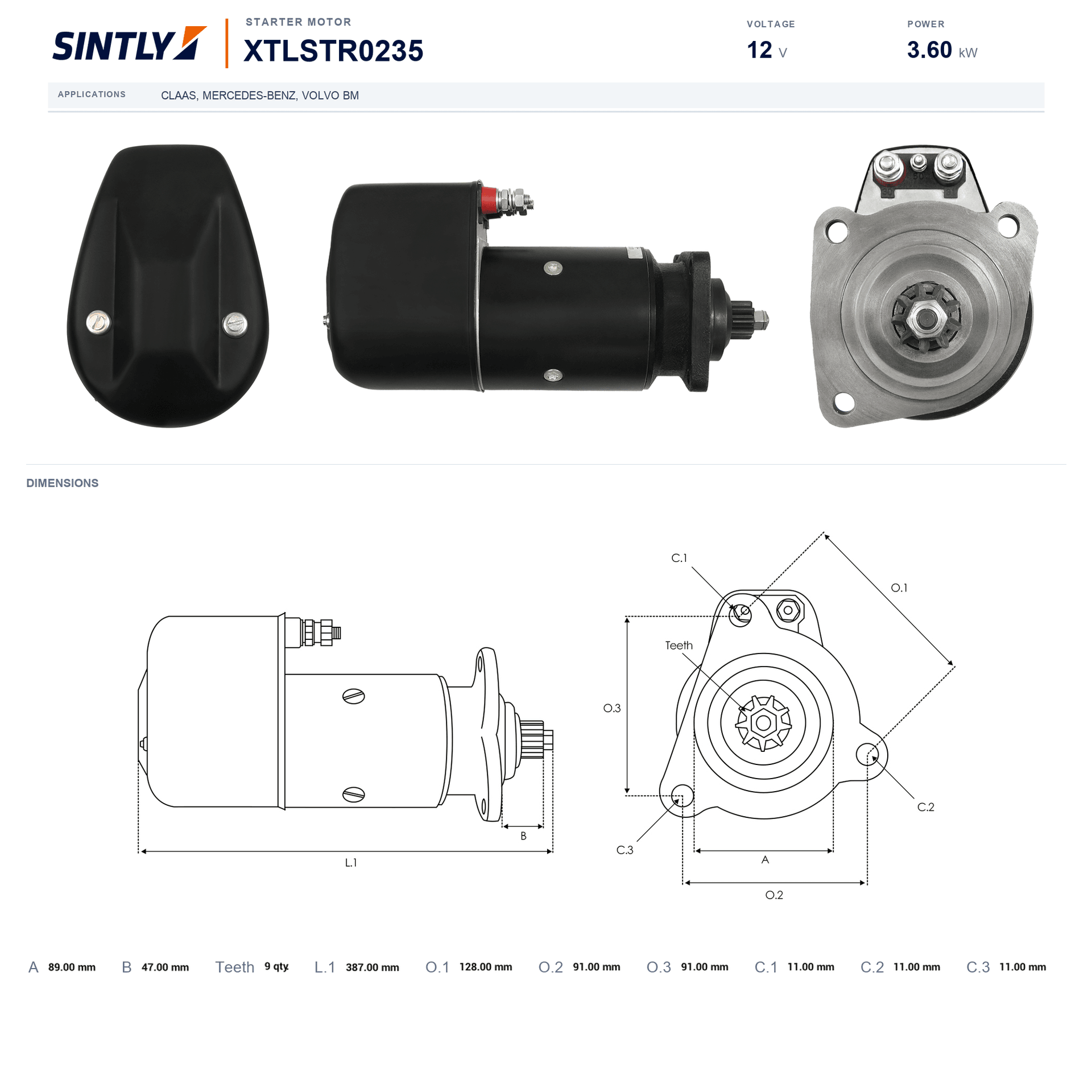 Starter XTLSTR0235