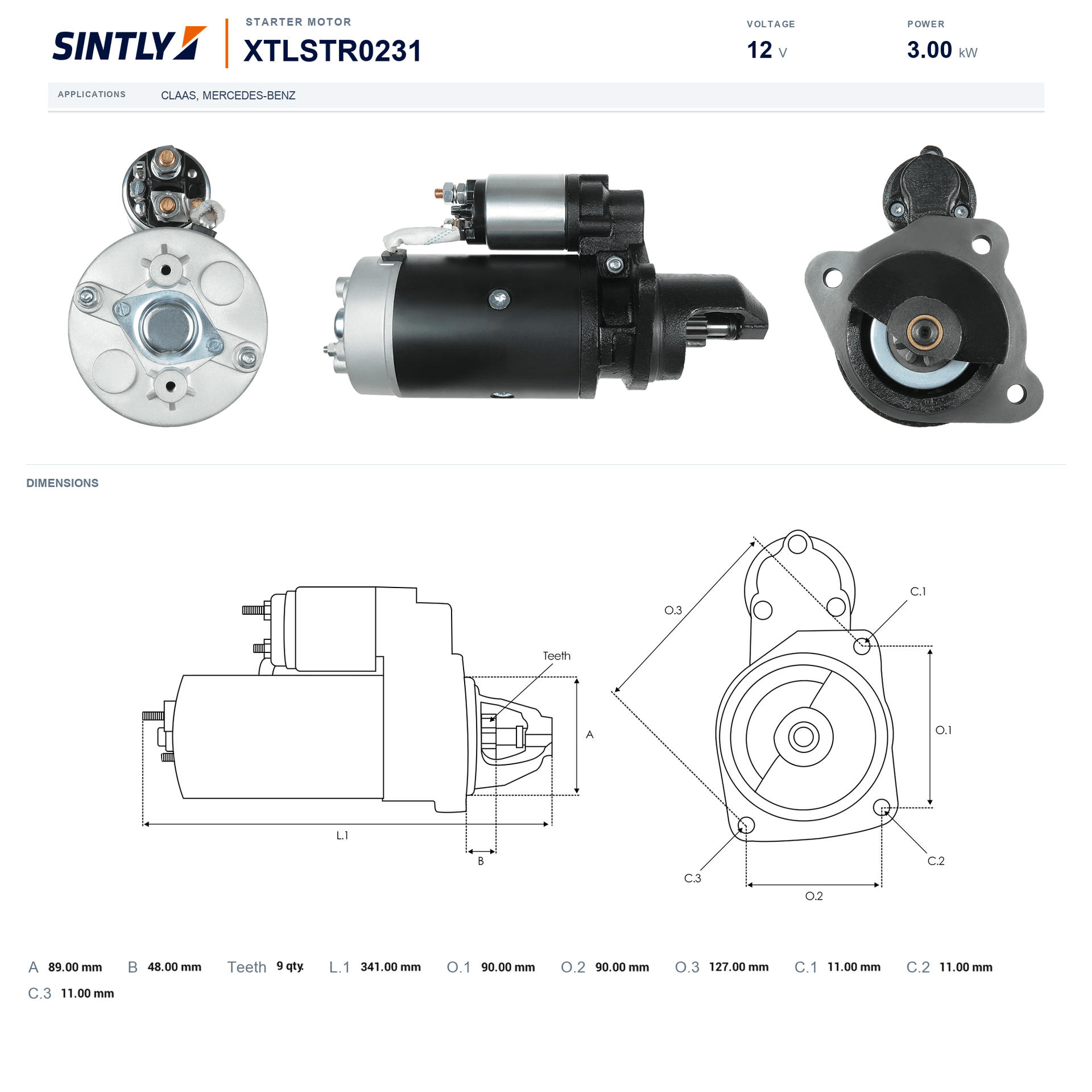 Starter XTLSTR0231