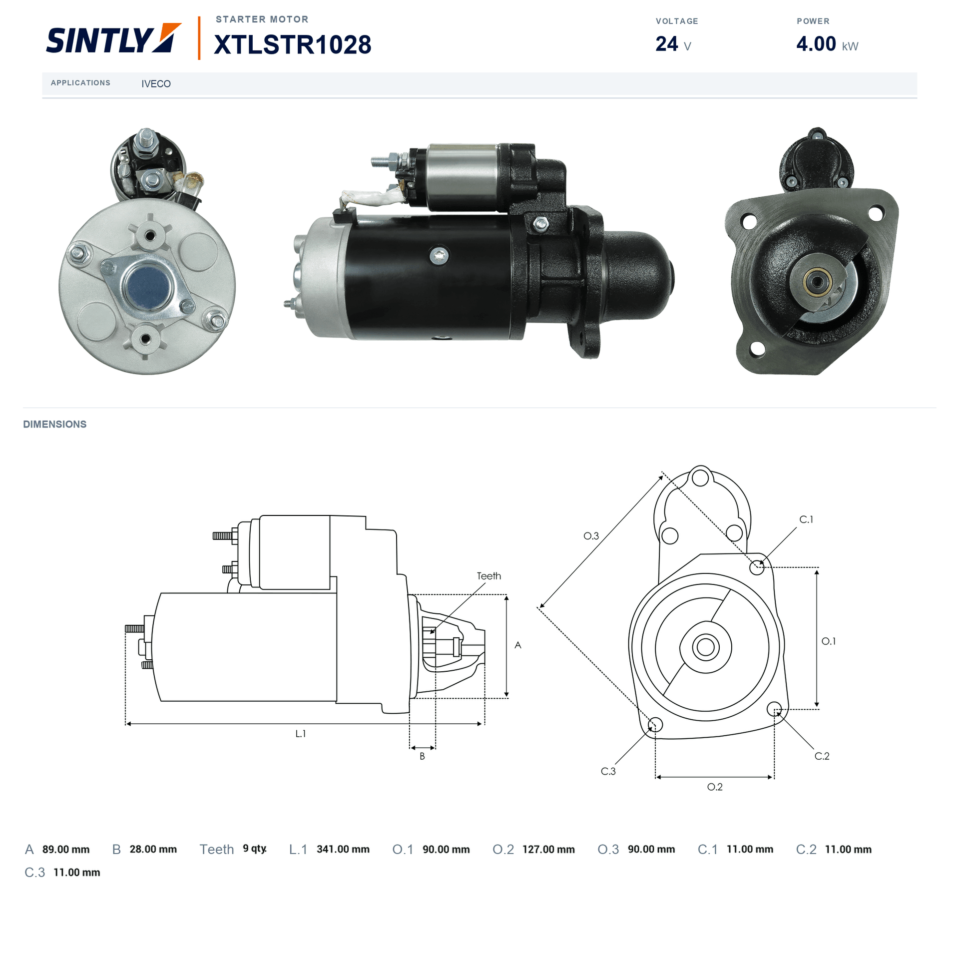 Starter XTLSTR1028