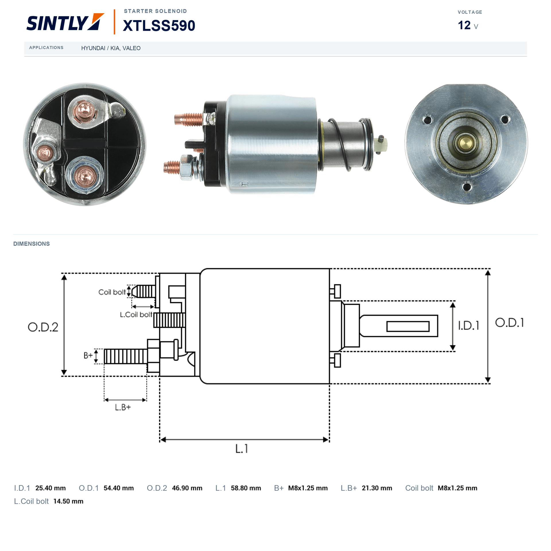 Starter Solenoid XTLSS590