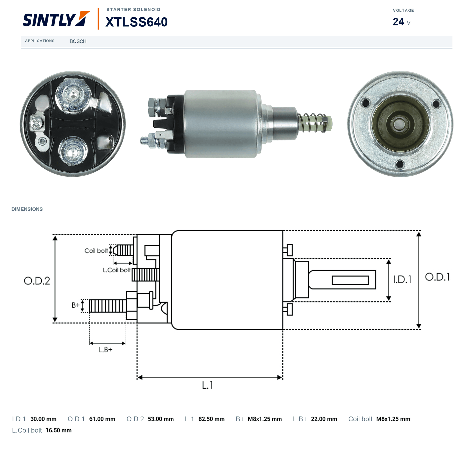 Solenoide de arranque XTLSS640