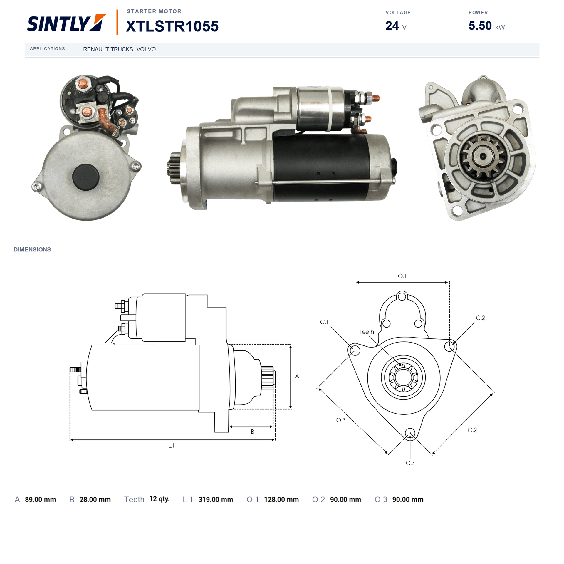 Starter XTLSTR1055